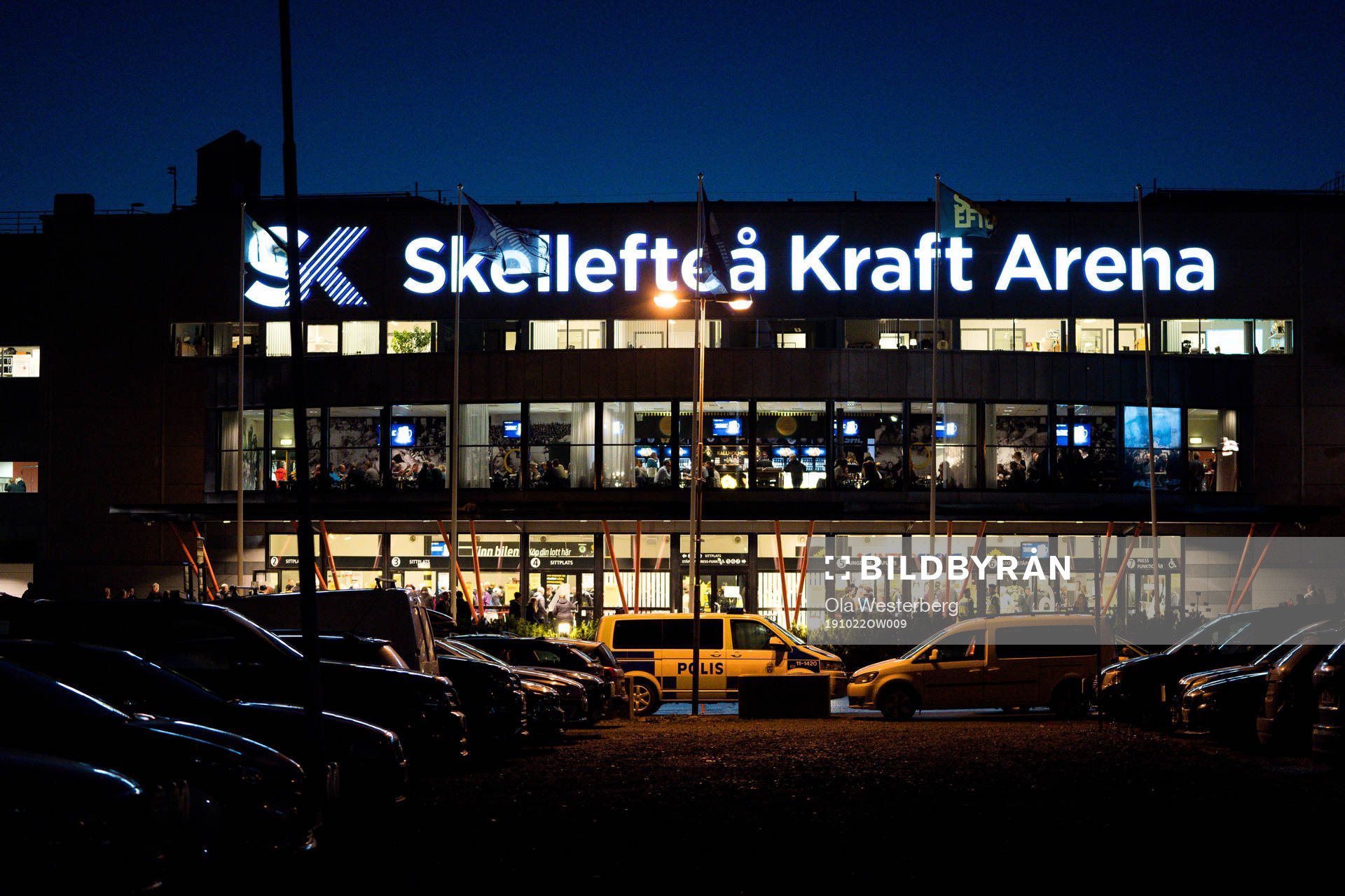 Skellefteås Kraft Arena exteriört