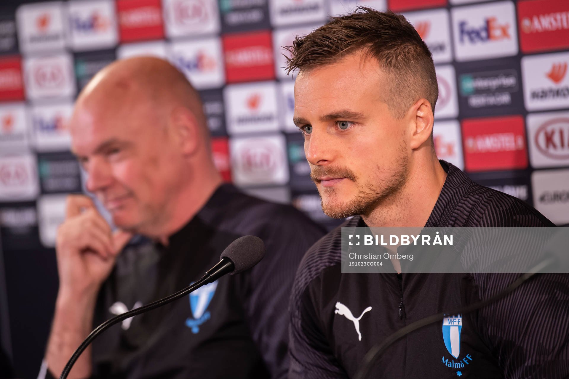 Uwe Rösler, head coach and Eric Larsson of Malmö FF