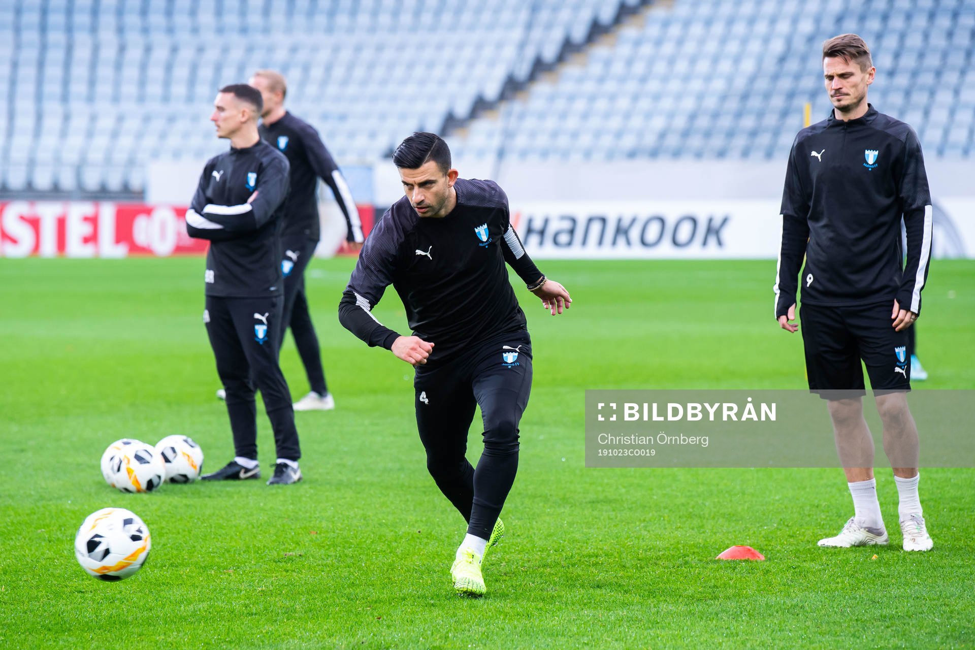 Behrang Safari and Markus Rosenberg of Malmö FF