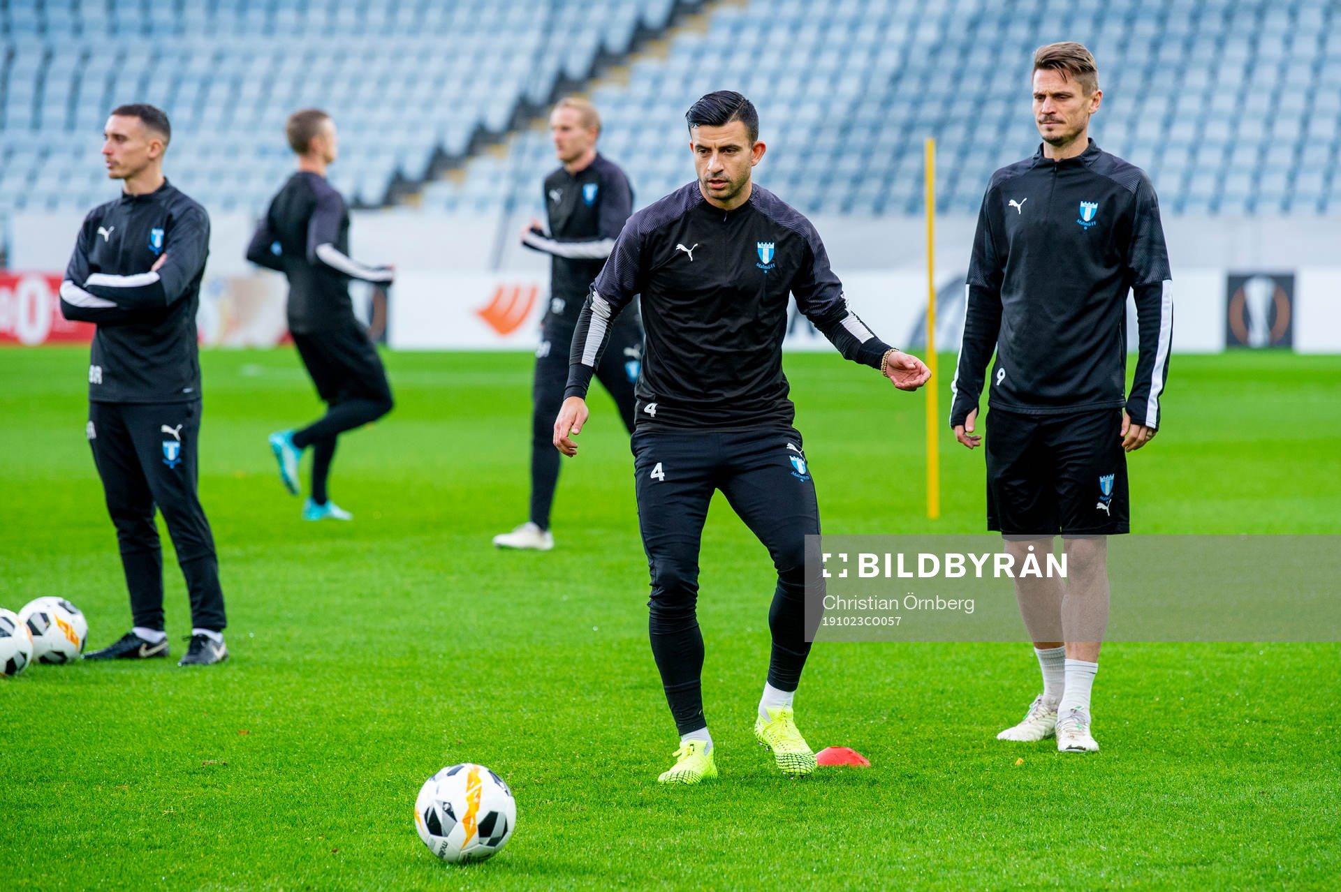 Behrang Safari and Markus Rosenberg of Malmö FF