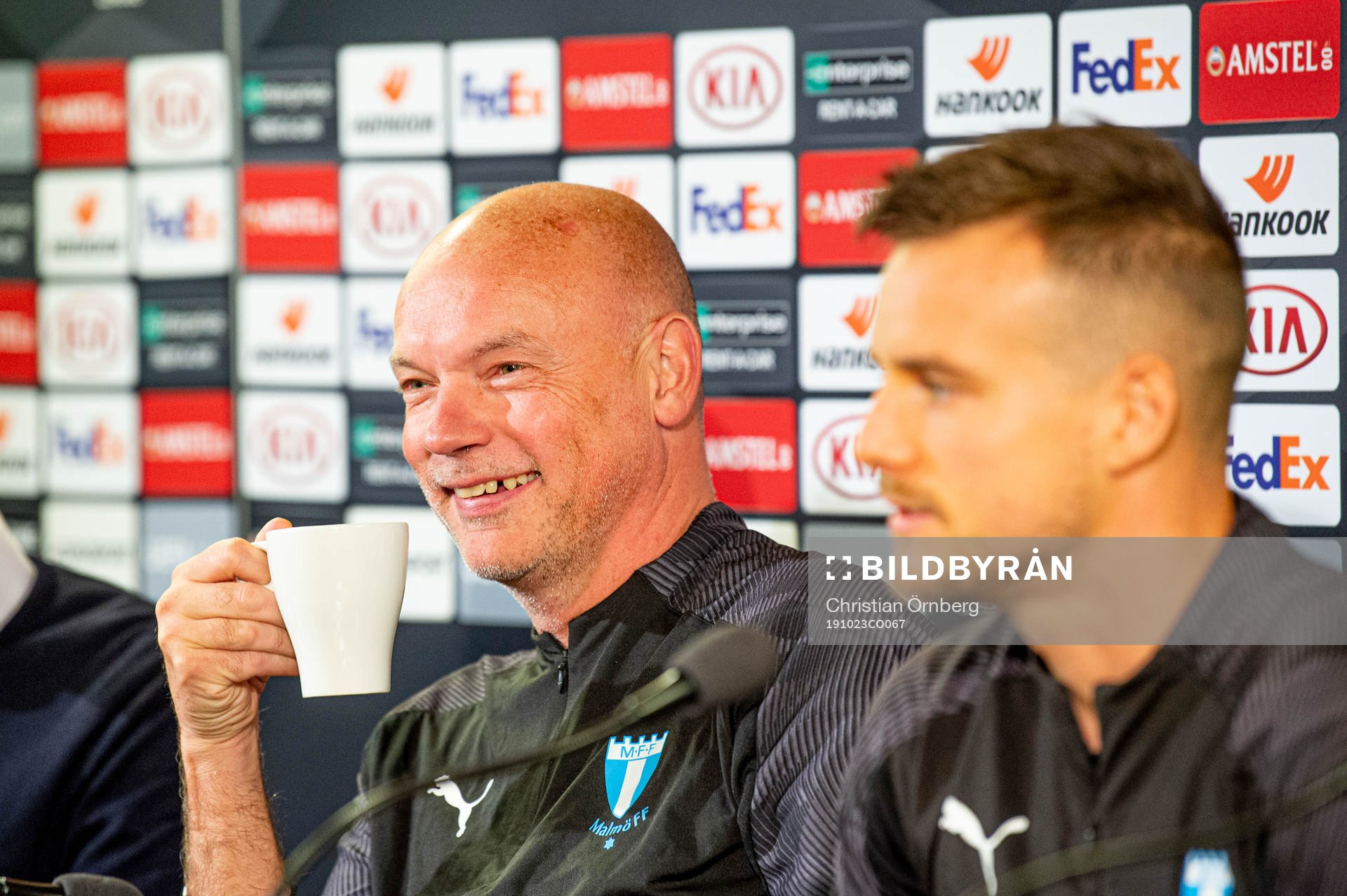 Uwe Rösler, head coach and Eric Larsson of Malmö FF