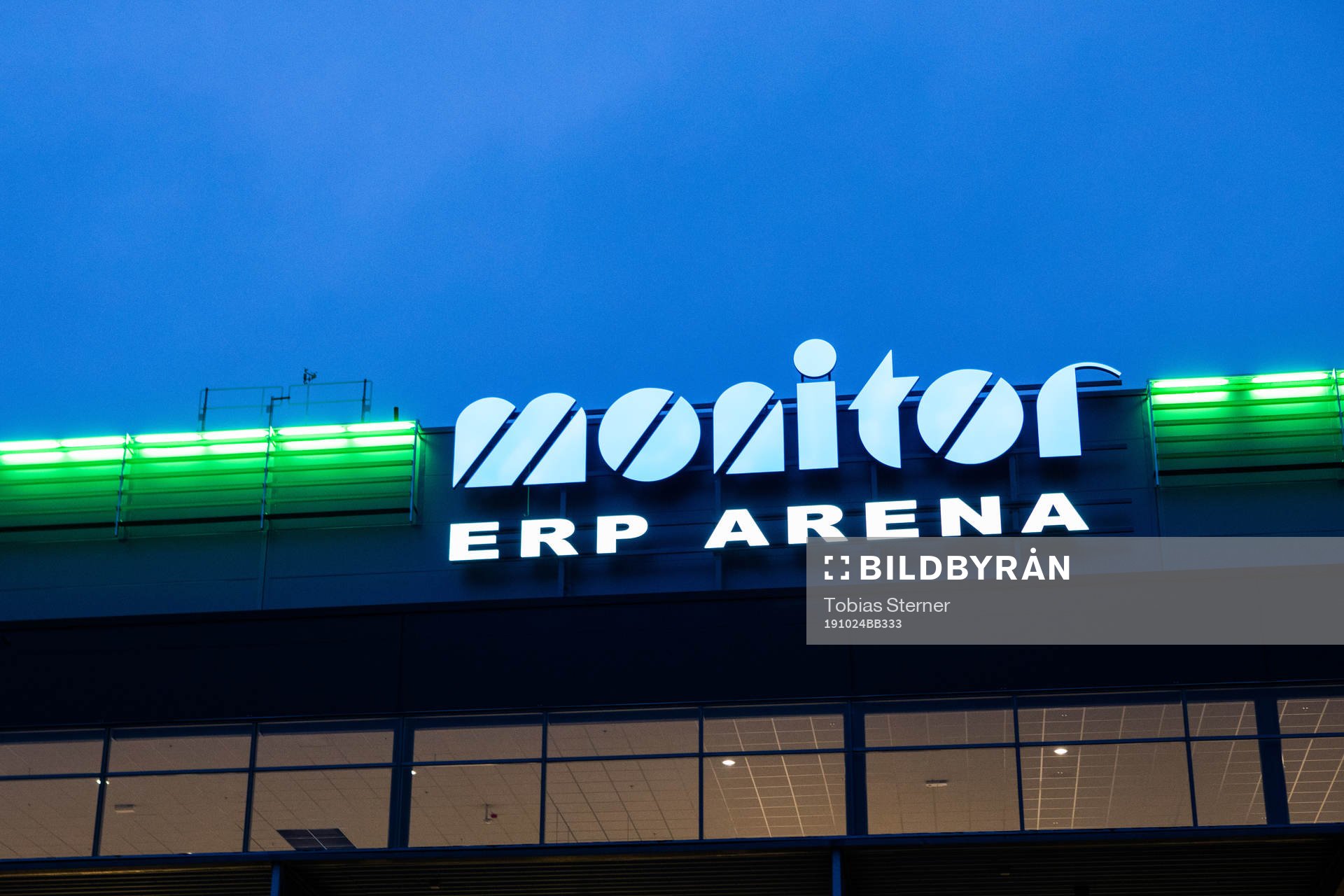 Monitor ERP Arena innan ishockeymatchen i SHL mellan