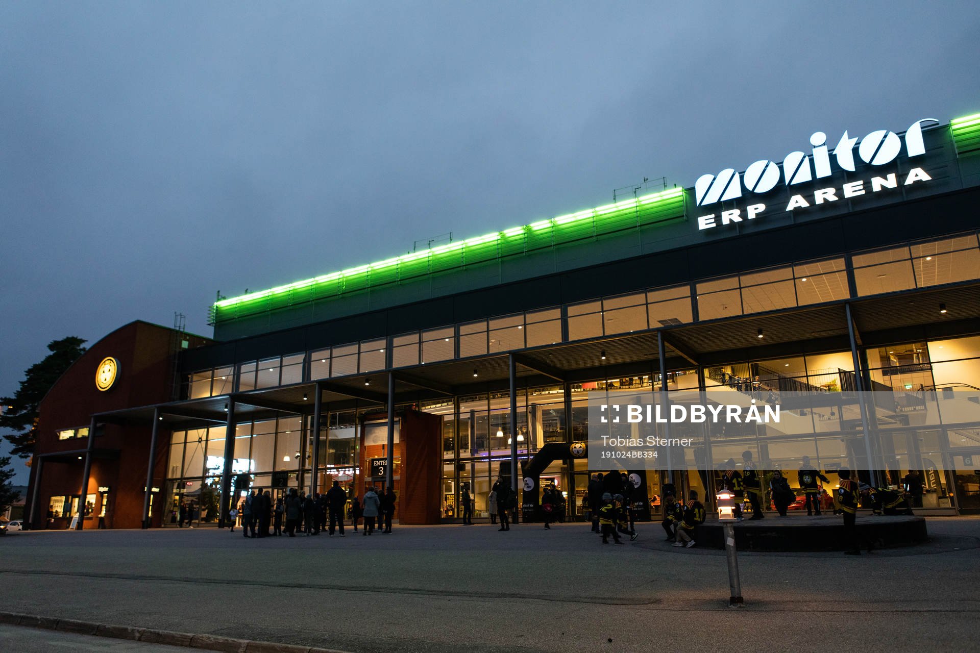 Monitor ERP Arena innan ishockeymatchen i SHL mellan