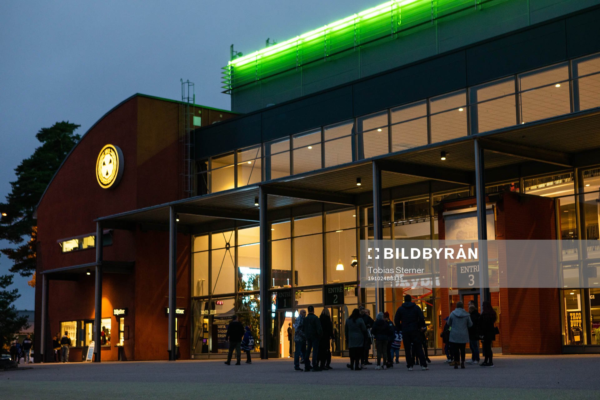 Monitor ERP Arena innan ishockeymatchen i SHL mellan