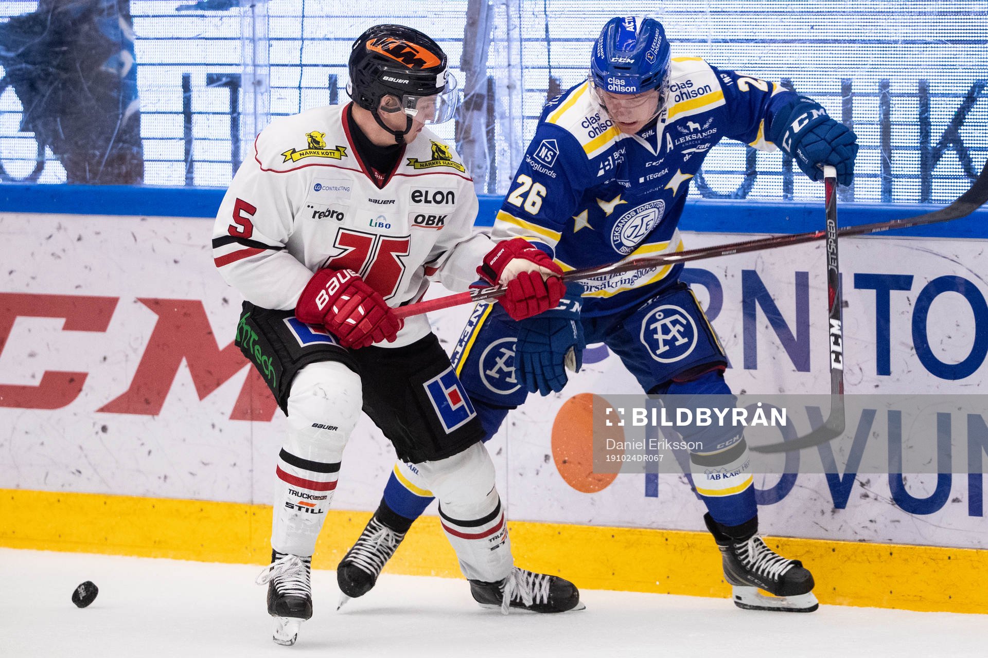 Örebros Gustav Backström och Leksands Patrik Zackrisson