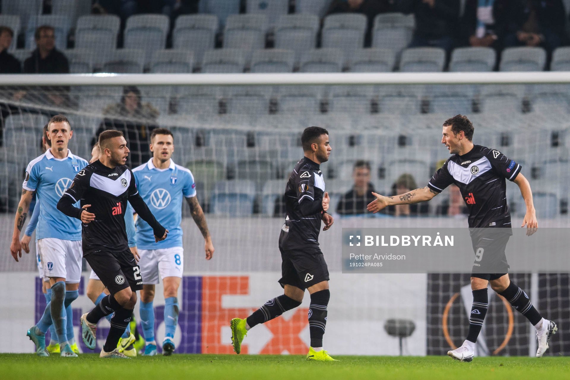 Alexander Gerndt of Lugano celebrates