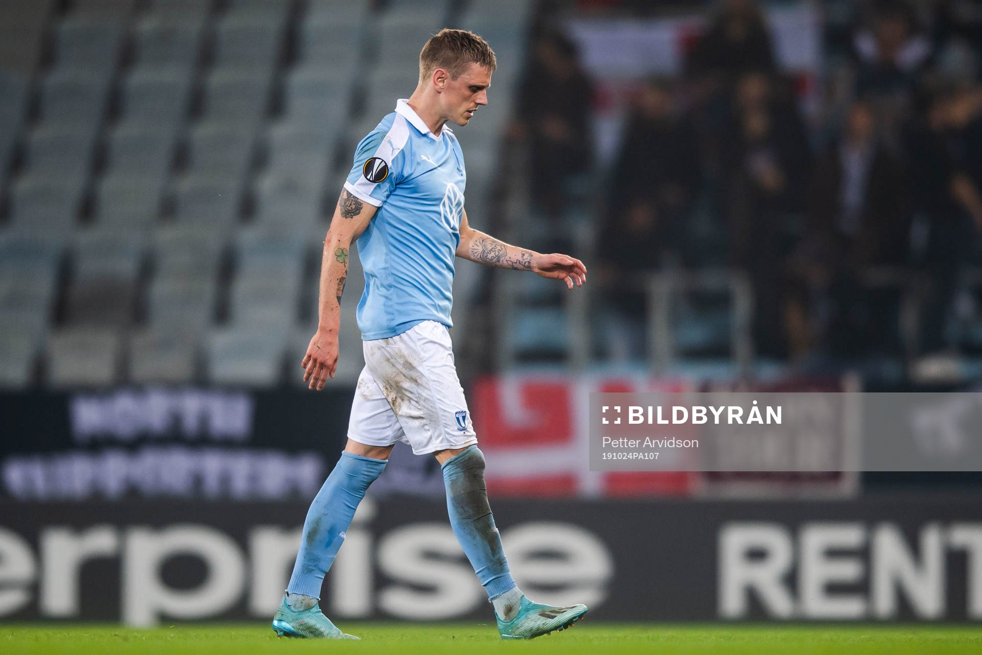 Sören Rieks of Malmö FF leaves the pitch
