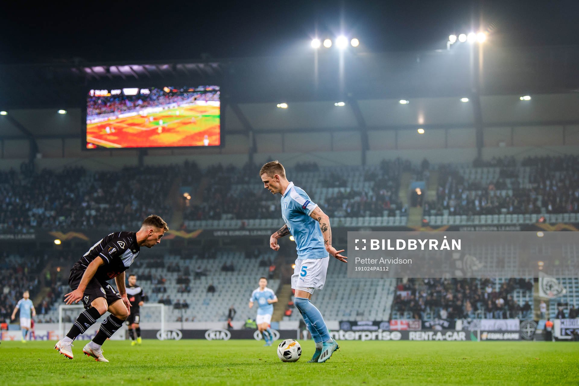Marco Aratore of Lugano and Sören Rieks of Malmö FF