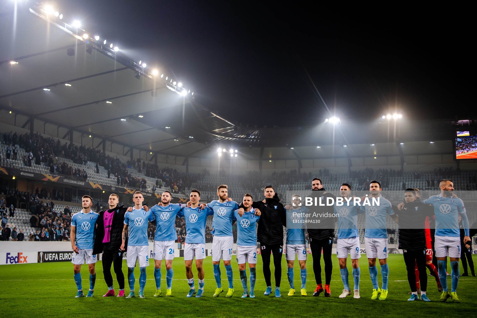 Players of Malmö FF celebrate