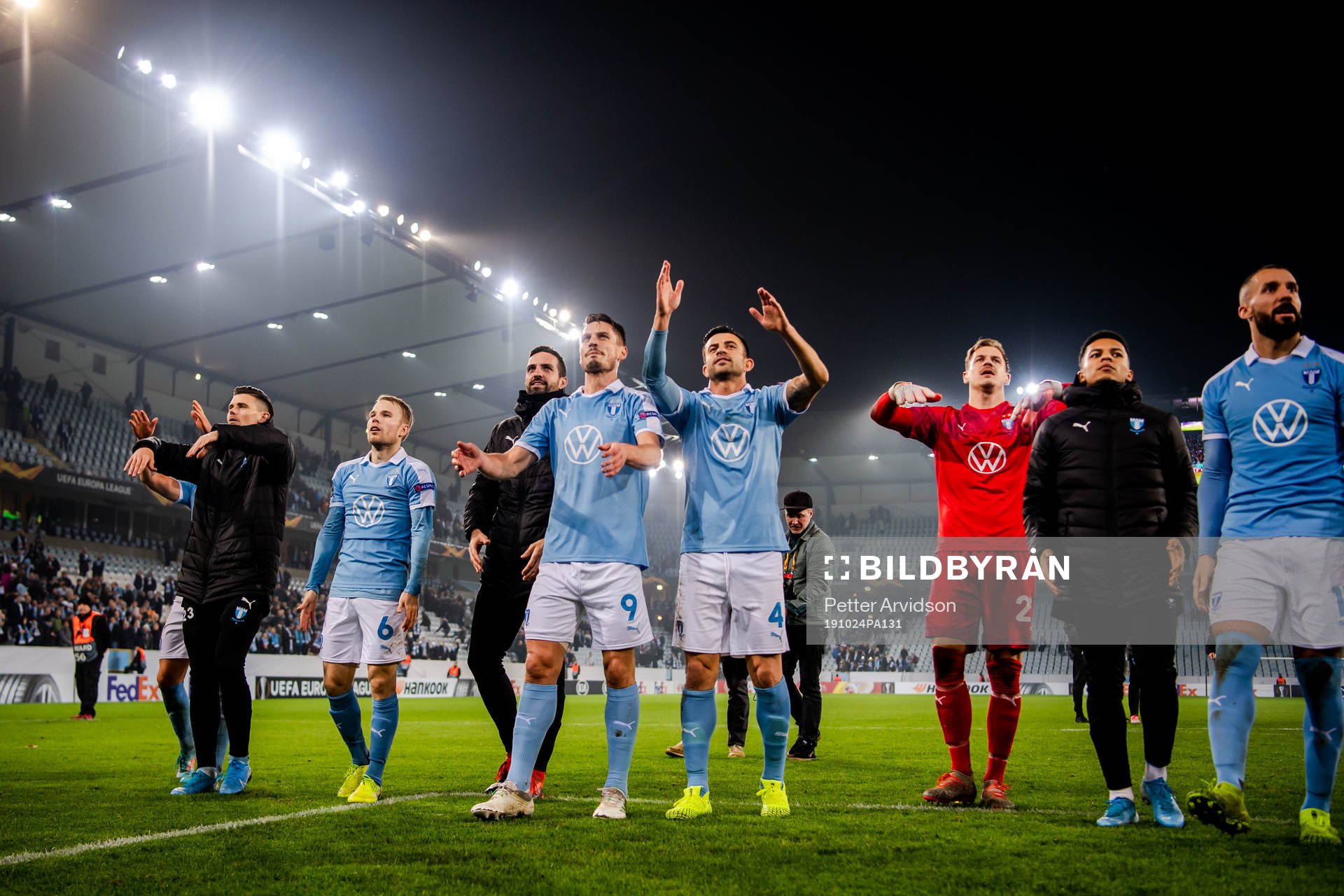 Players of Malmö FF celebrate