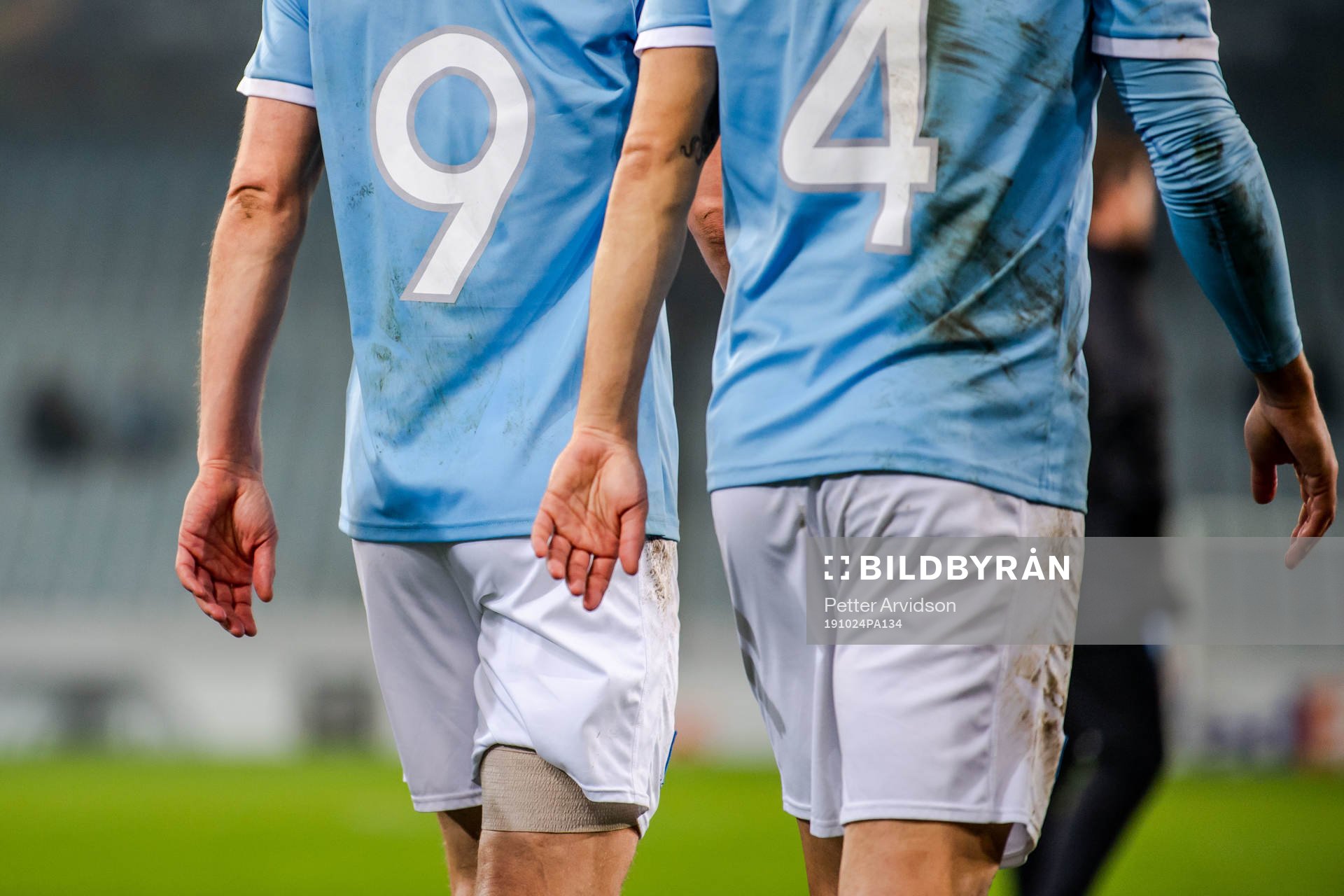 Markus Rosenberg of Malmö FF with bandage around his leg