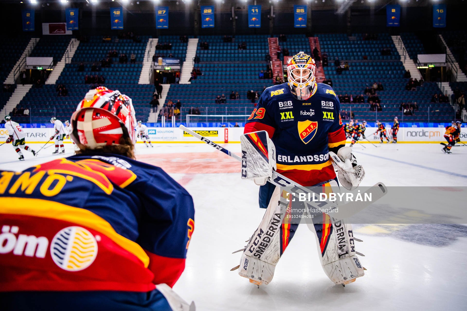 Djurgårdens målvakt Karri Rämö och målvakt Niklas