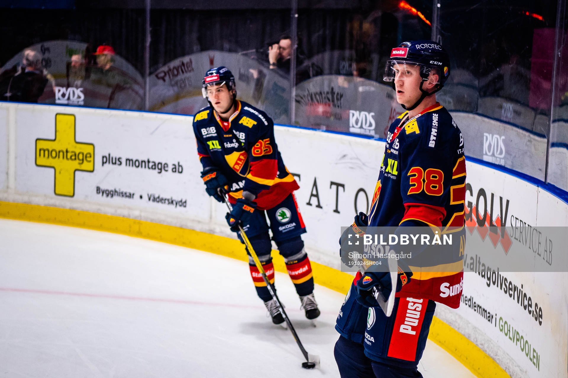 Djurgårdens Michael Haga och Olle Alsing