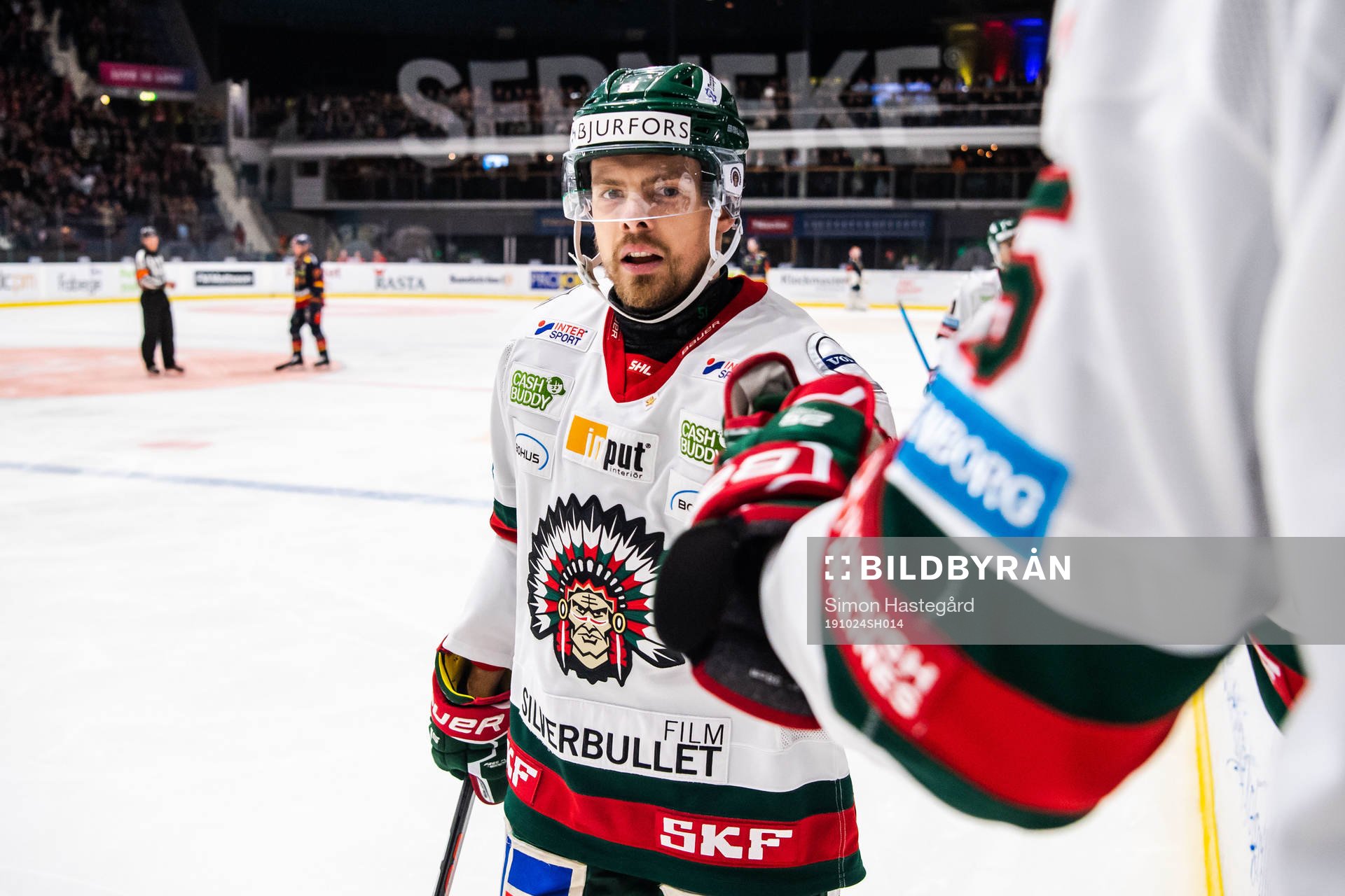 Frölundas Mats Rosseli Olsen jublar