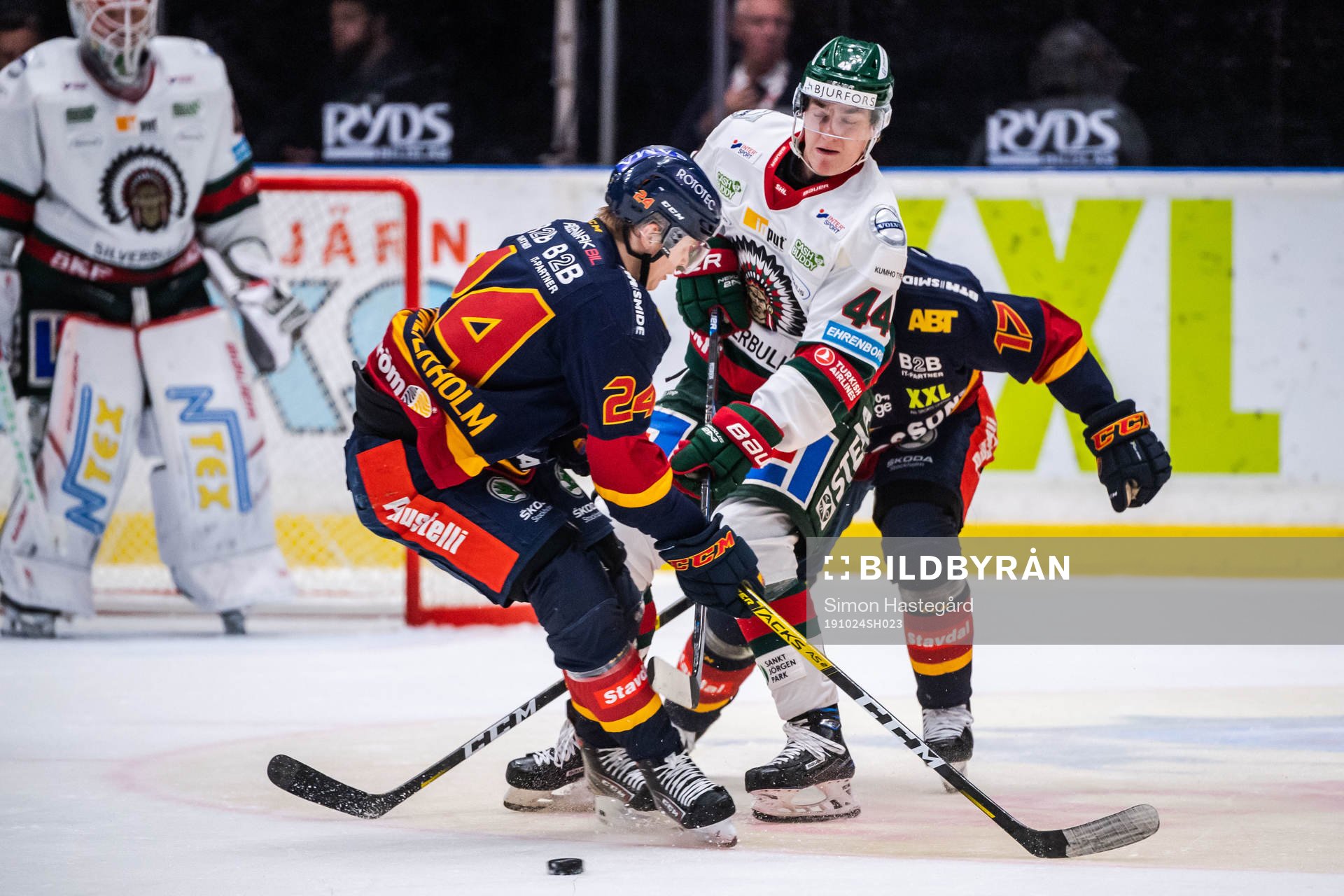 Djurgårdens Erik Walli-Walterholm och Henrik Eriksson mot