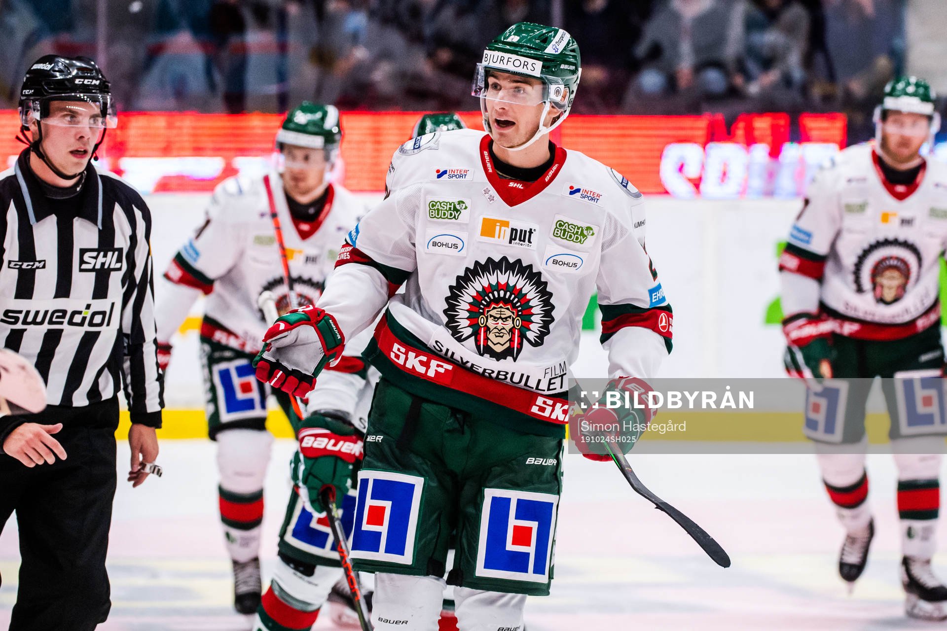 Frölundas Johan Sundström jublar