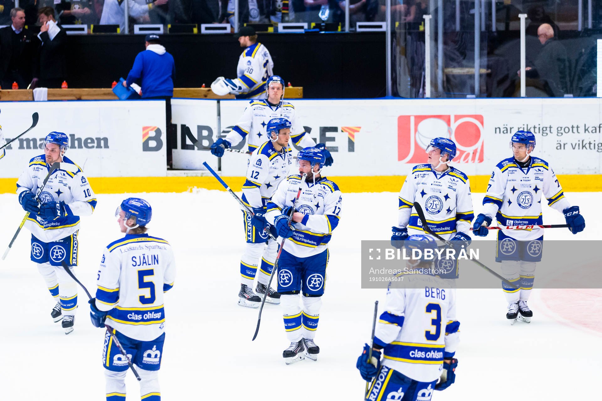 Leksands spelare deppar