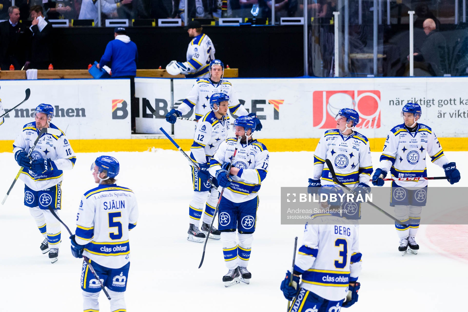 Leksands spelare deppar