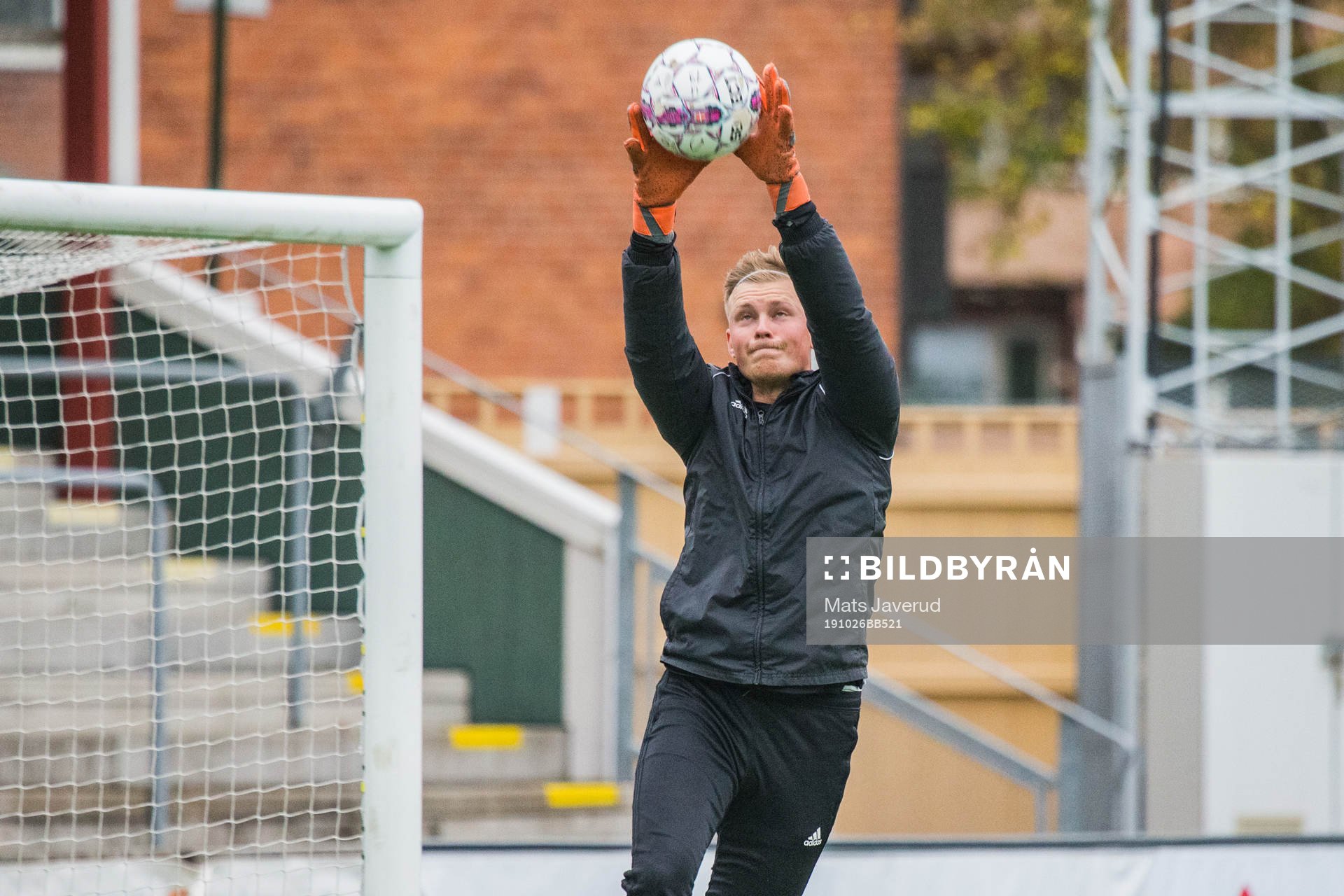 Laholms FKs målvakt Rasmus Lundgren