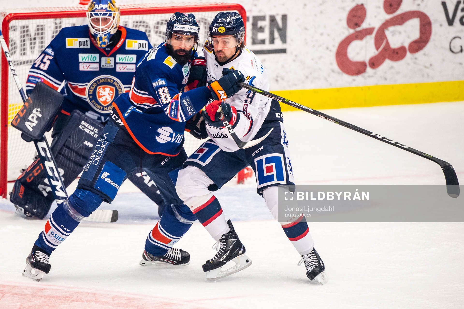 Växjös Daniel Rahimi och Linköpings Mikael Frycklund