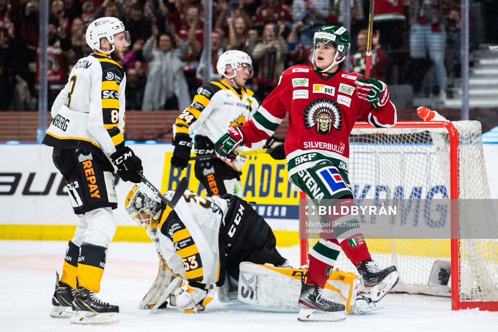 Frölundas Samuel Fagemo jublar