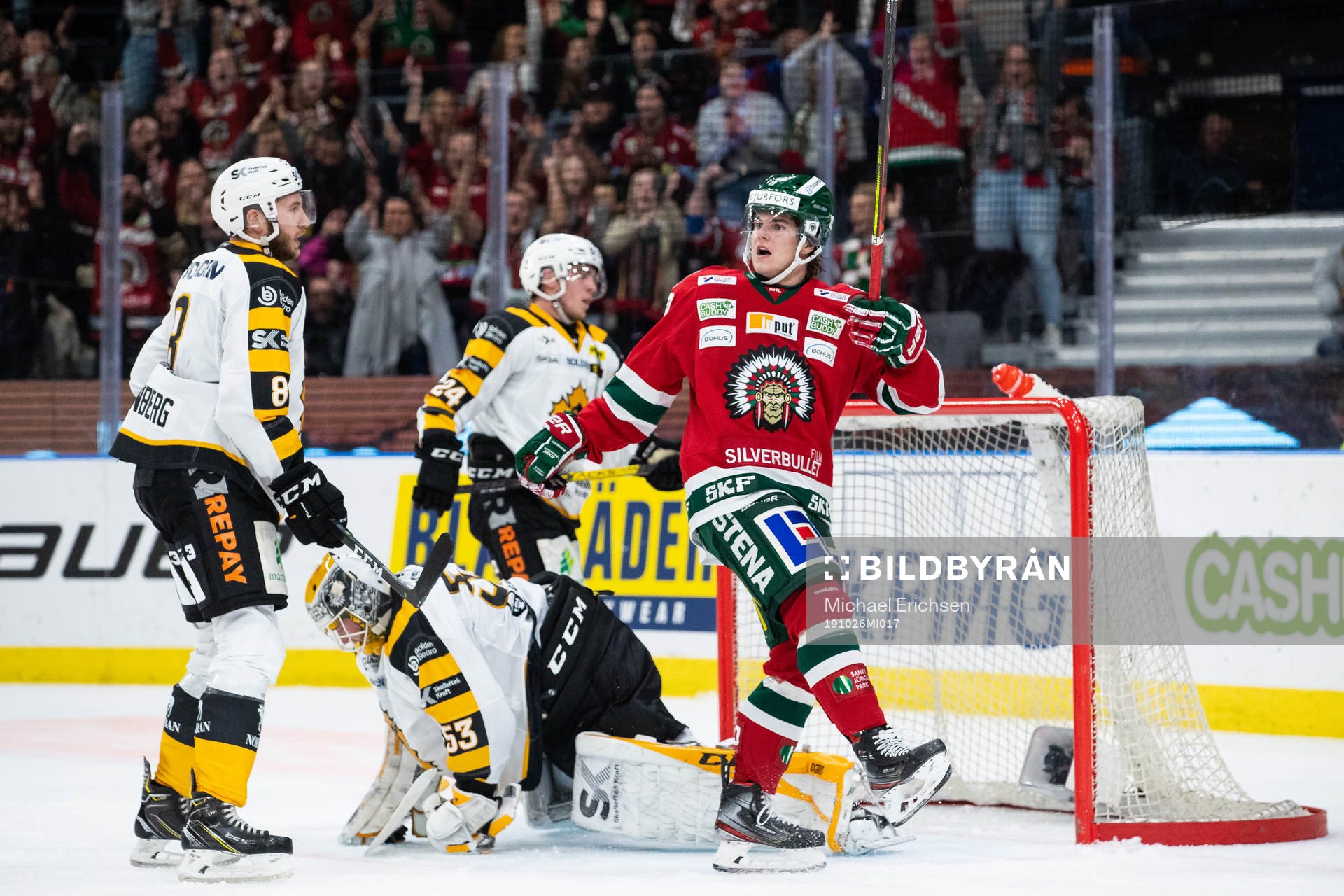Frölundas Samuel Fagemo jublar