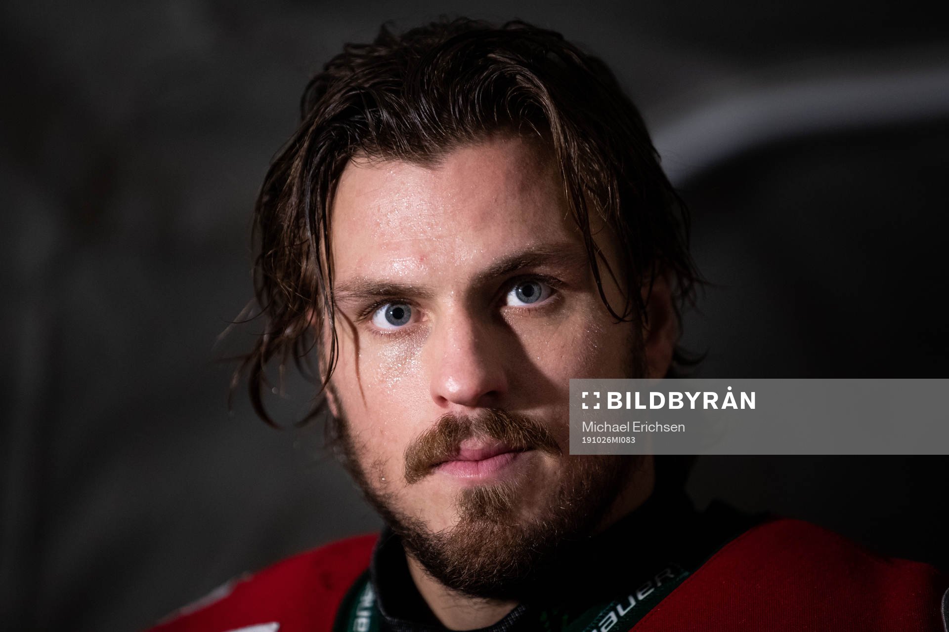 Frölundas Sebastian Stålberg innan ishockeymatchen i SHL