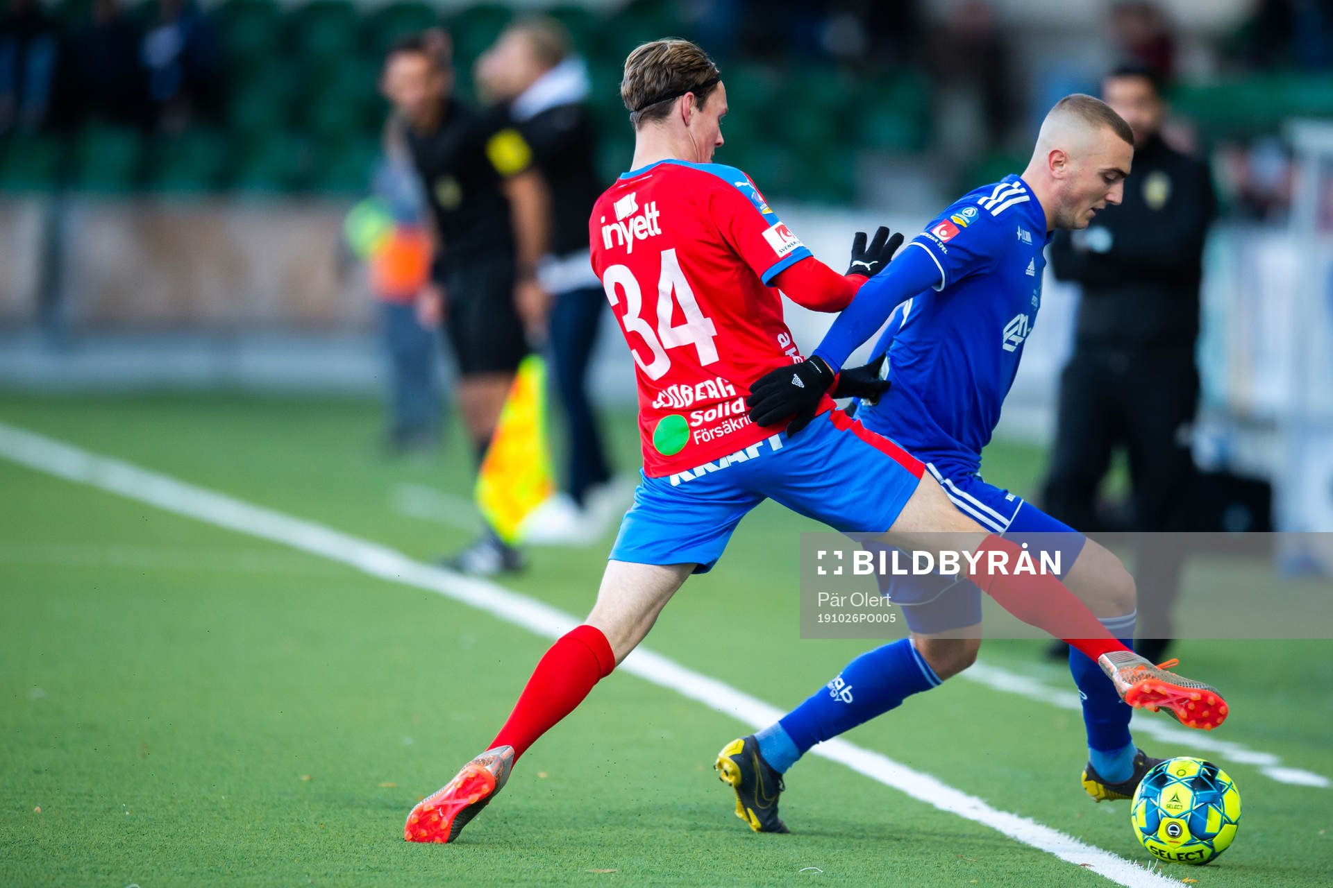 Helsingborgs Filip Sjöberg och Sundsvalls Dennis Olsson