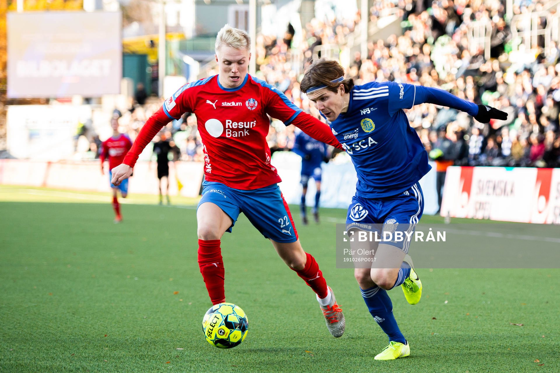 Sundsvalls Oliver Berg och Helsingborgs Daniel Hafsteinsson