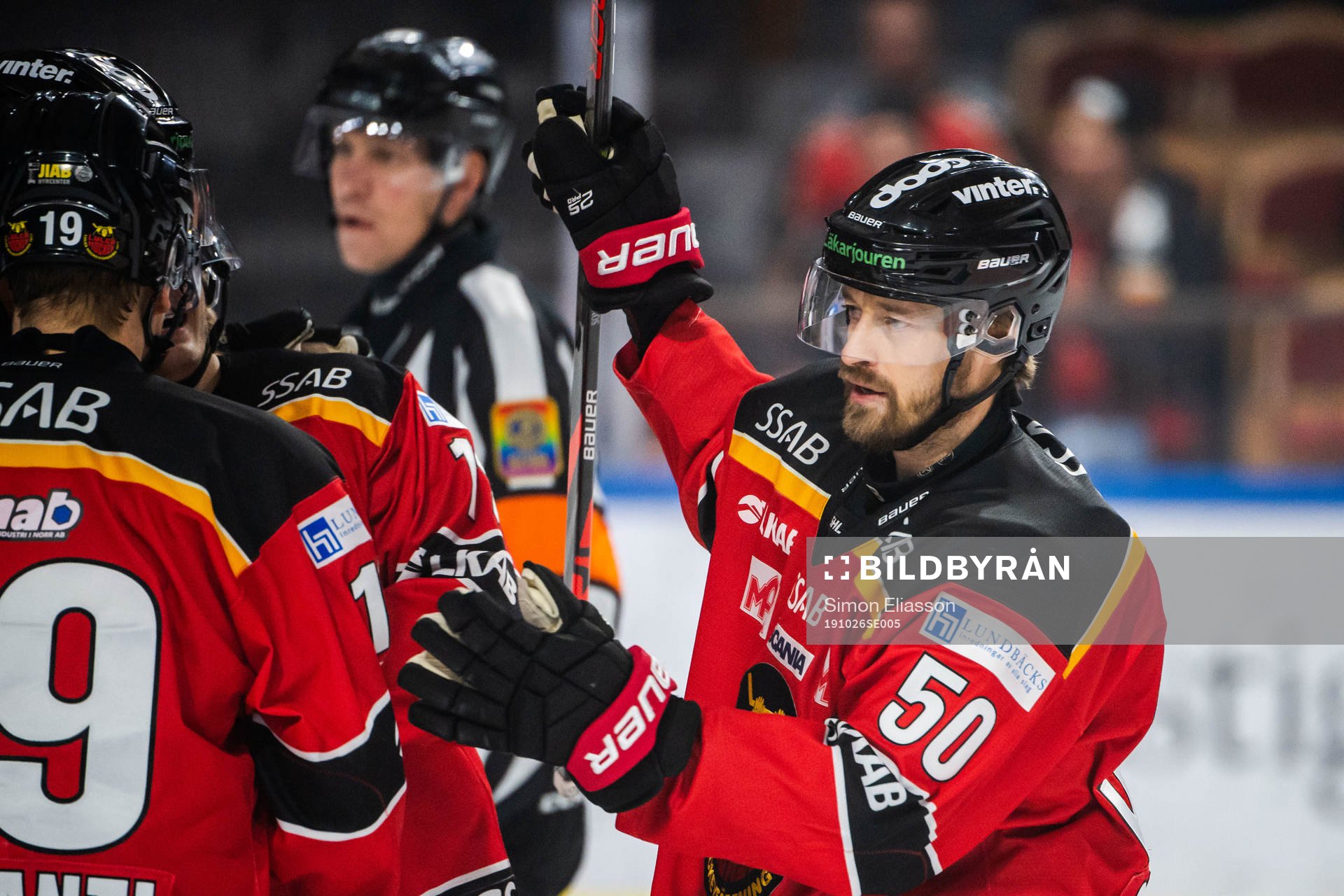 Luleås Daniel Sondell jublar