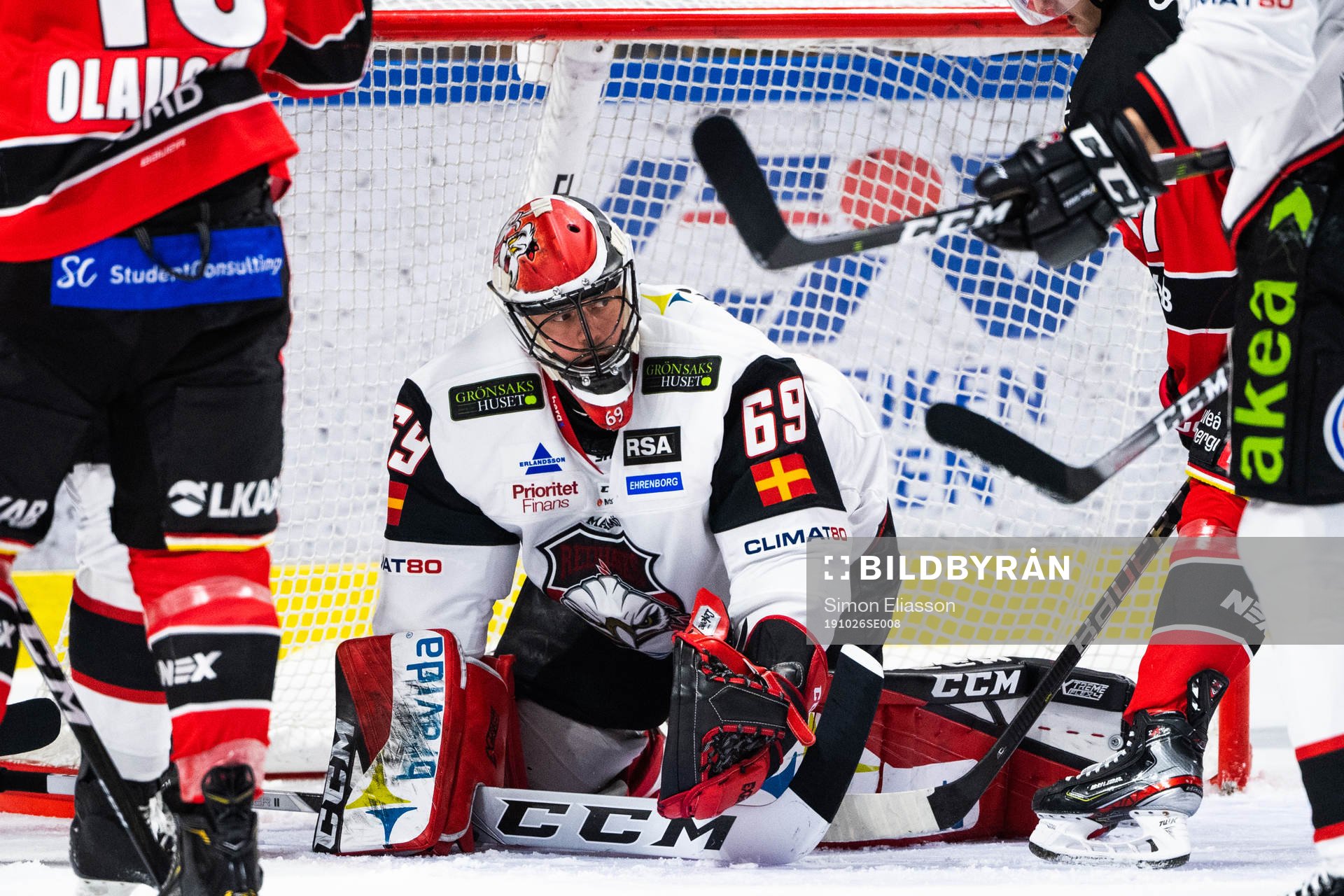 Malmö Redhawks målvakt Oscar Alsenfelt