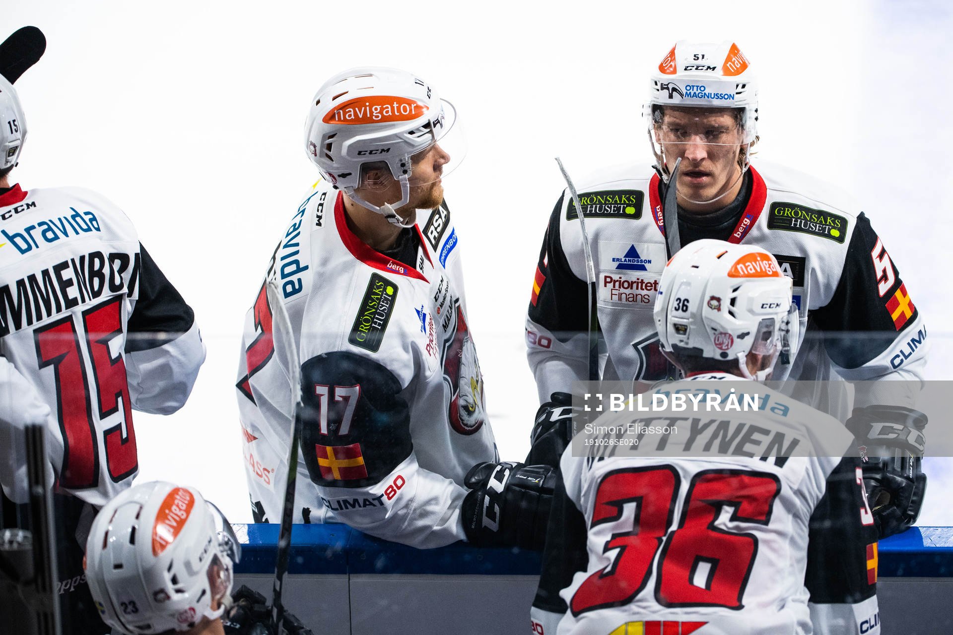Malmö Redhawks Max Görtz och Emil Sylvegård