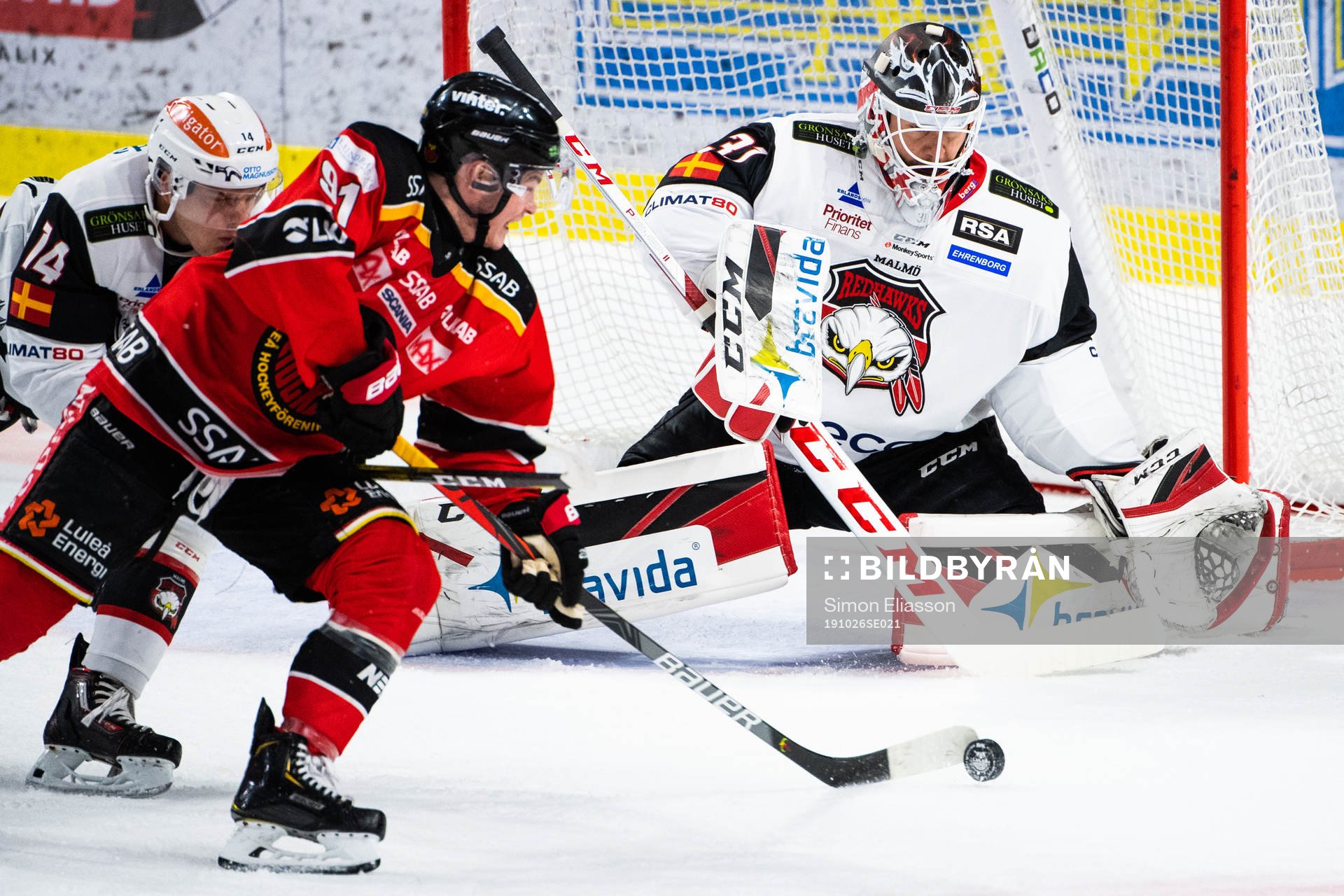 Malmö Redhawks målvakt Lars Volden