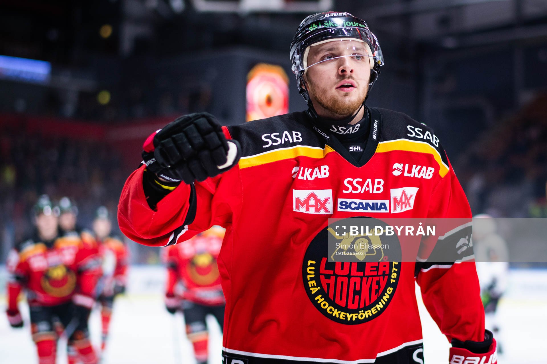 Luleås Robin Kovacs jublar