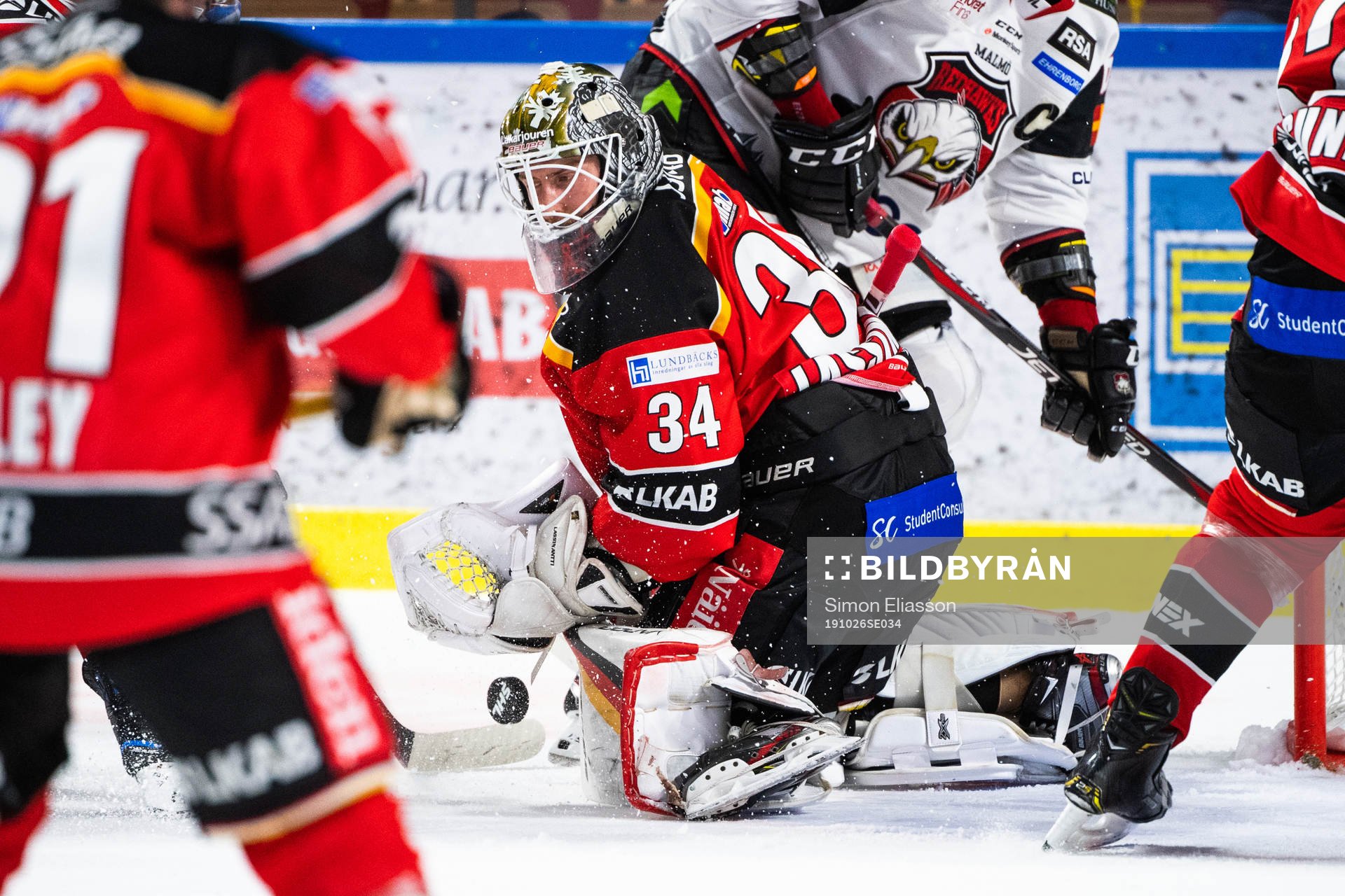 Luleås målvakt Joel Lassinantti
