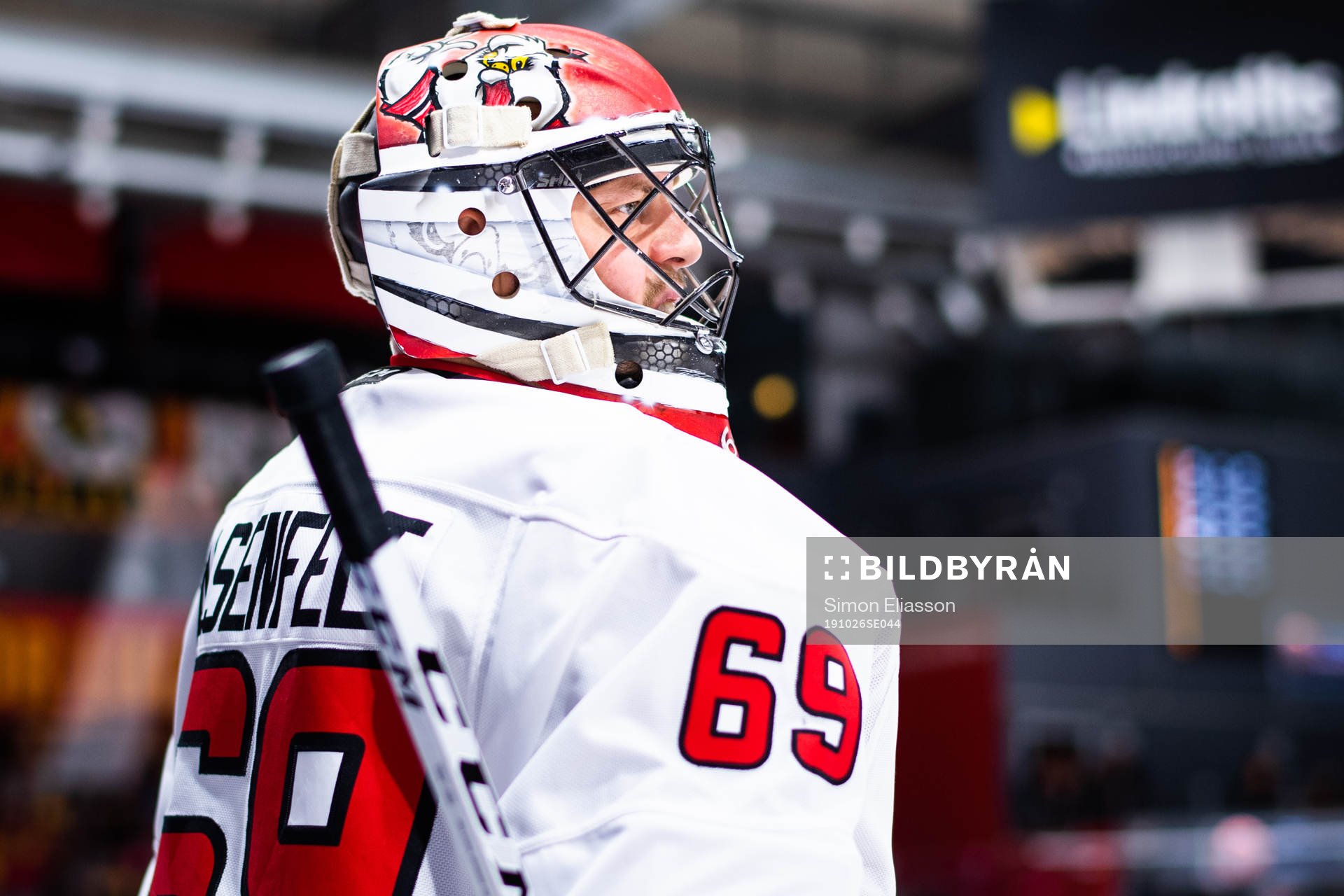 Malmö Redhawks målvakt Oscar Alsenfelt