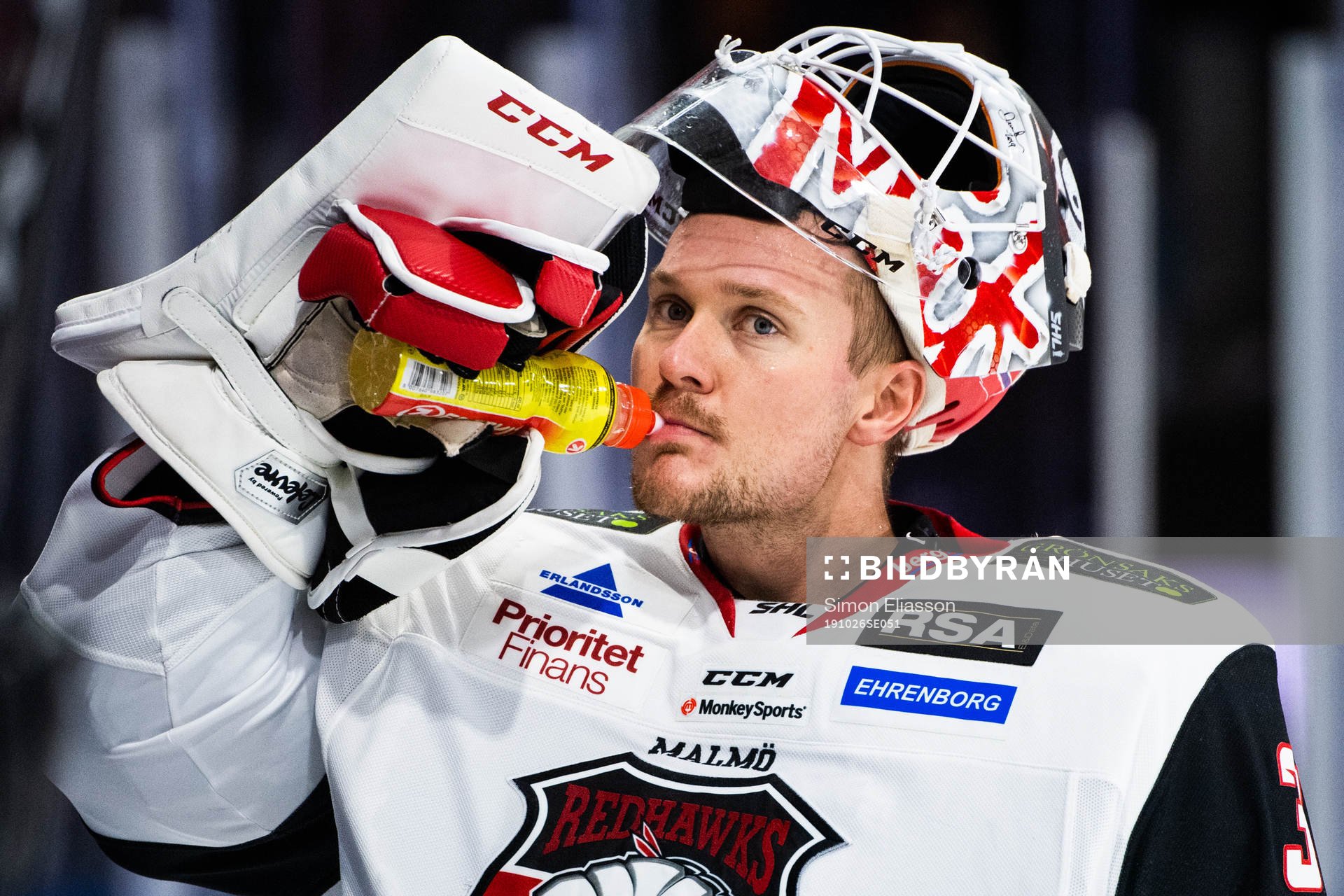 Malmö Redhawks målvakt Lars Volden