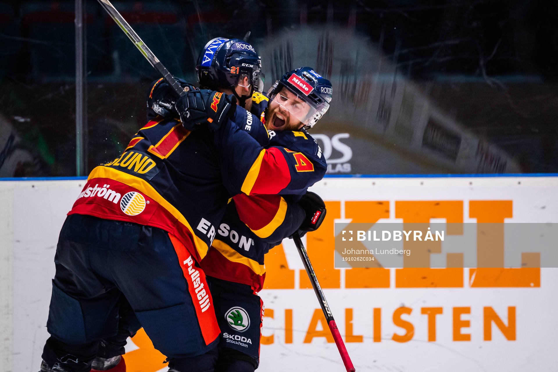 Djurgårdens Mattias Guter jublar
