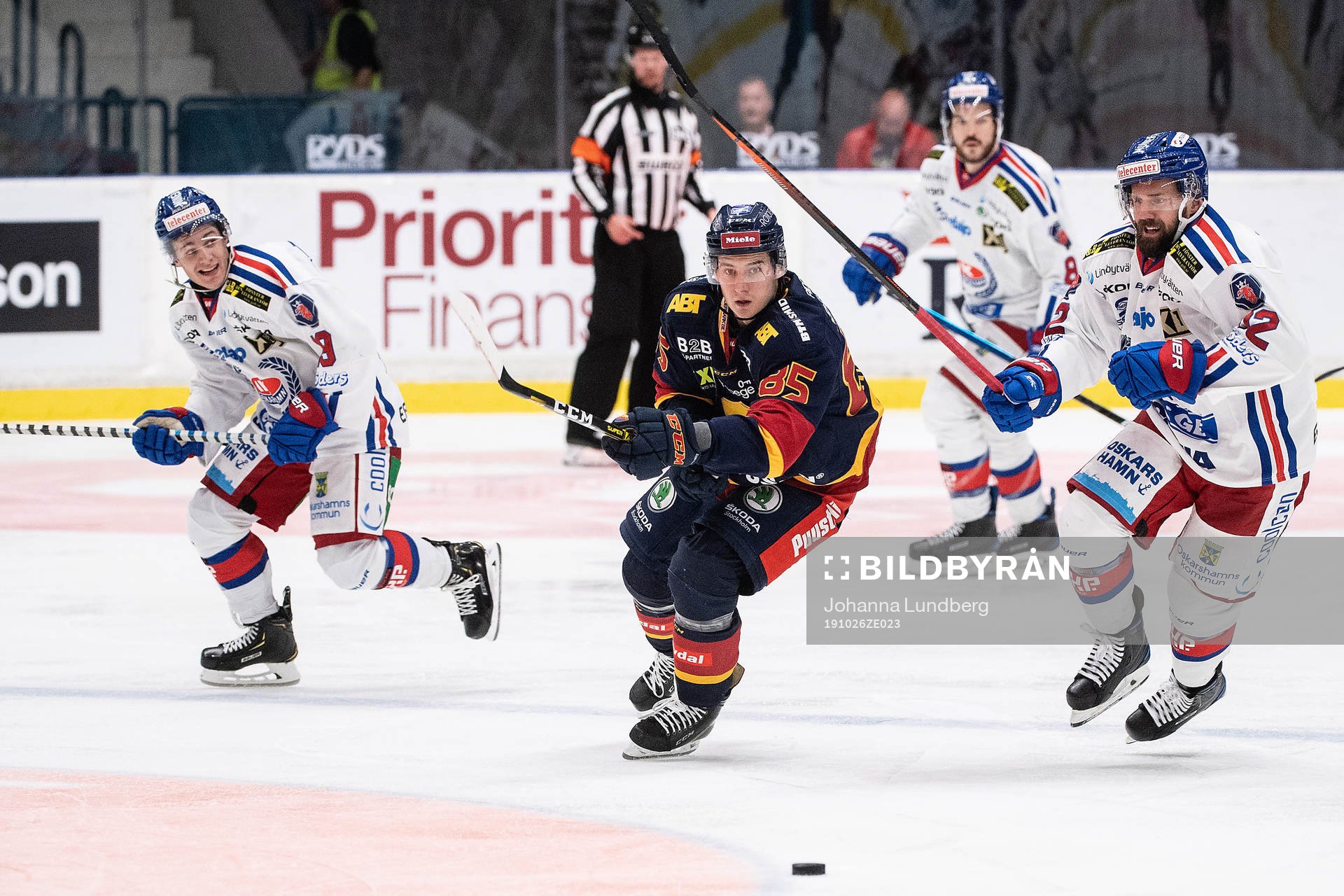 Oskarshamns Tyler Kelleher och Felix Schütz mot