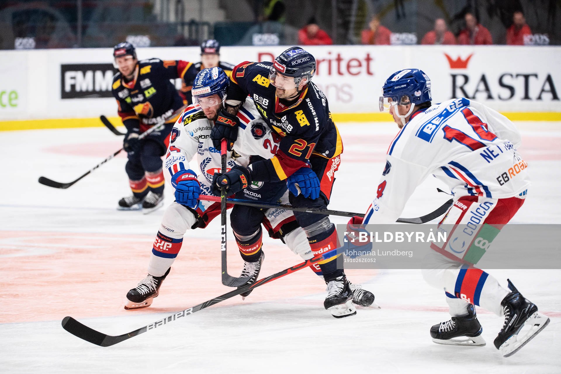 Oskarshamns Rok Ticar mot Djurgårdens Patrik Berglund