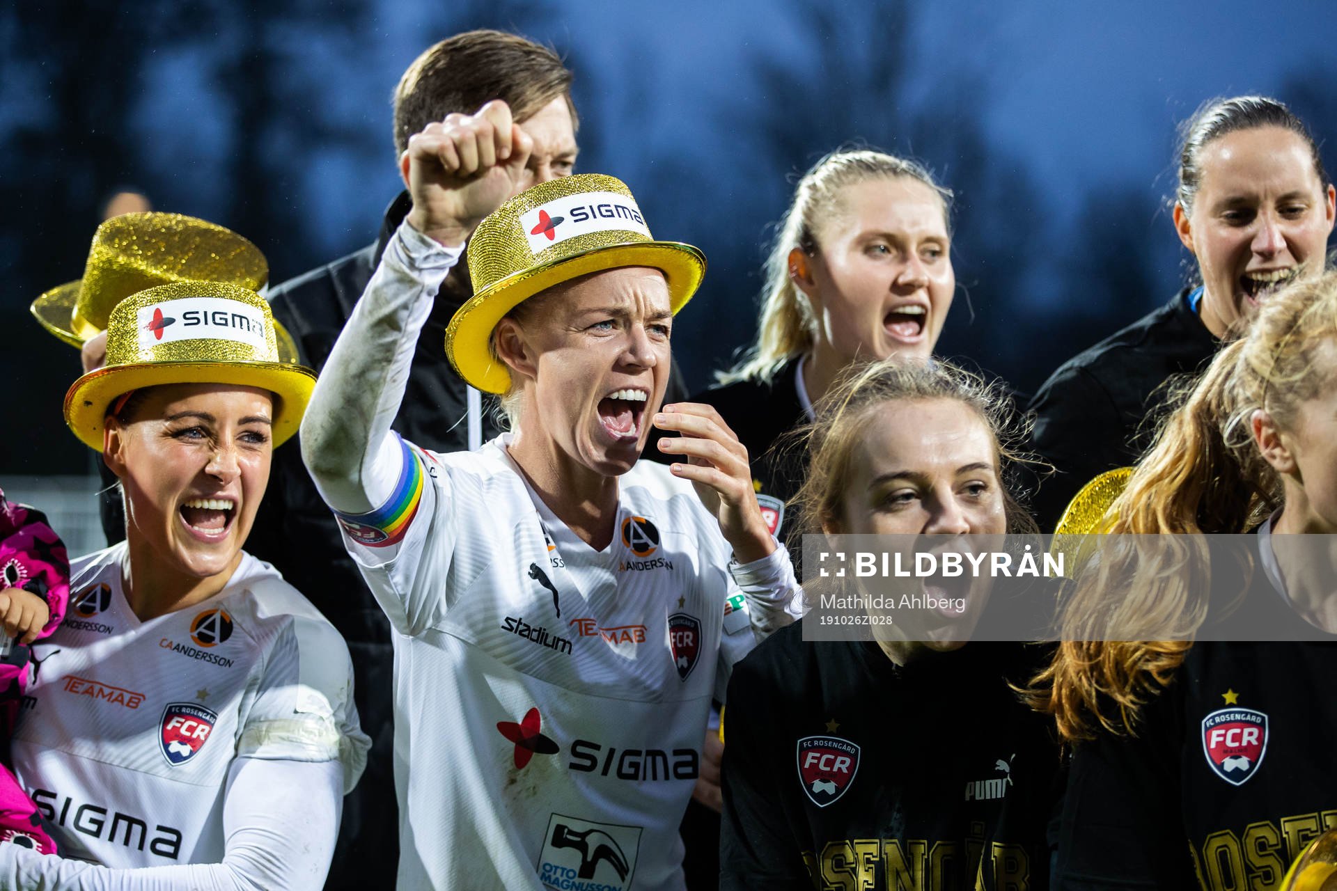Rosengårds Caroline Seger jublar över sm-guldet