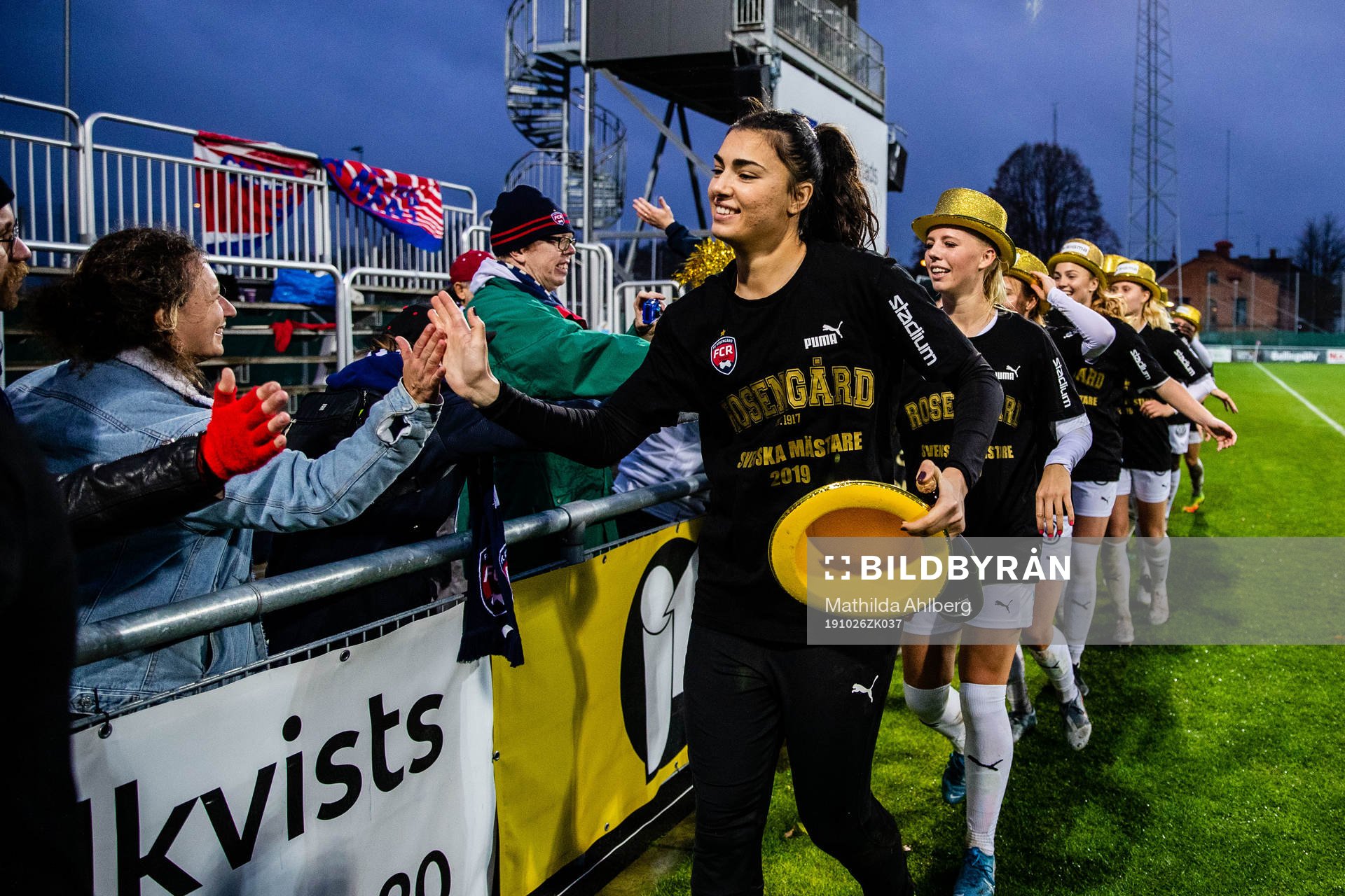 Rosengårds målvakt Zecira Musovic jublar