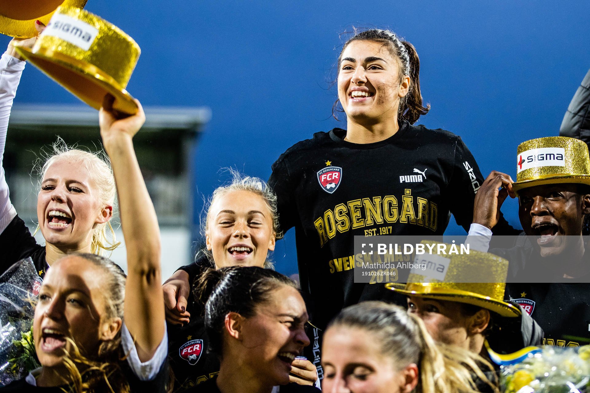 Rosengårds Hanna Bennison och målvakt Zecira Musovic