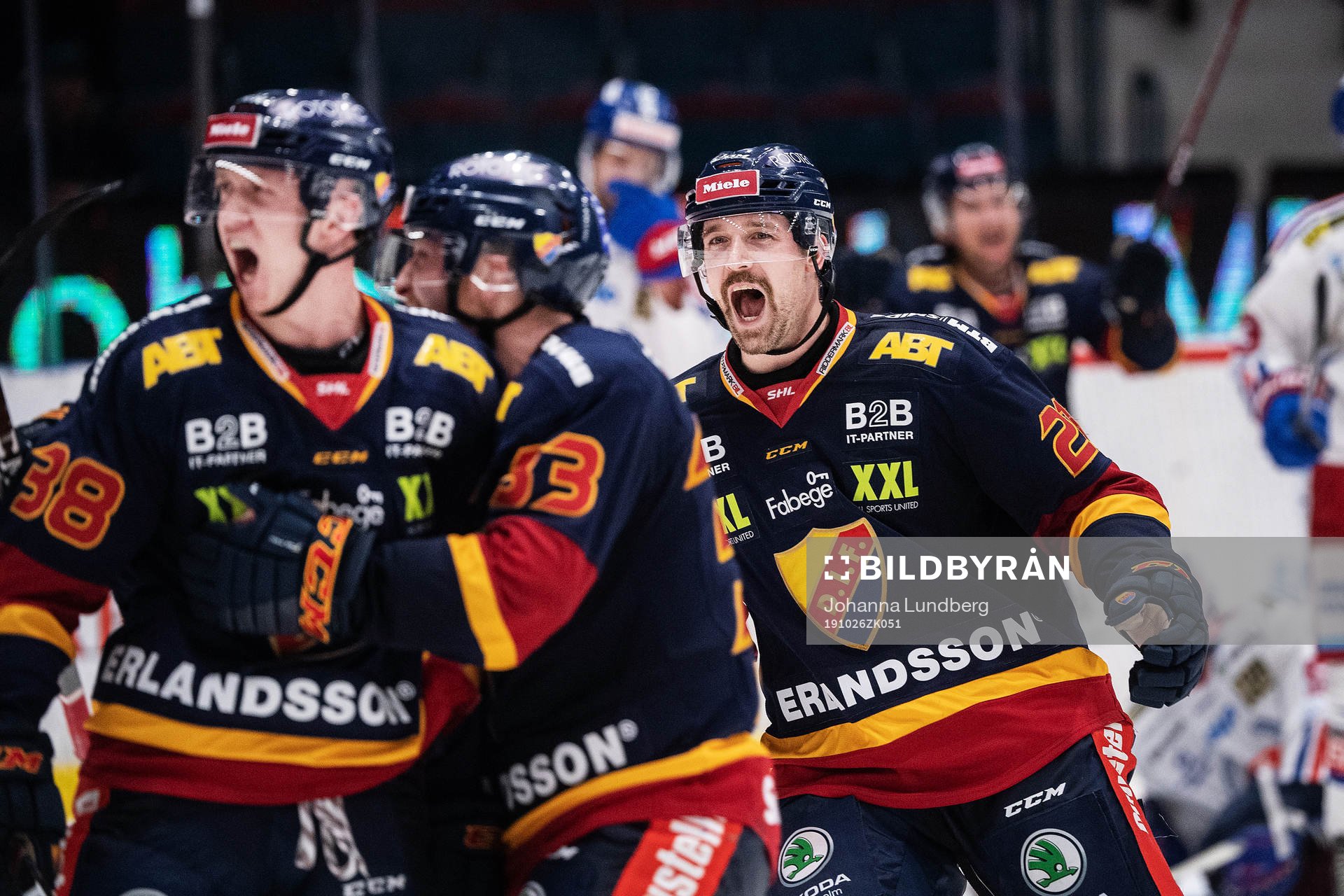 Djurgårdens Patrik Berglund jublar