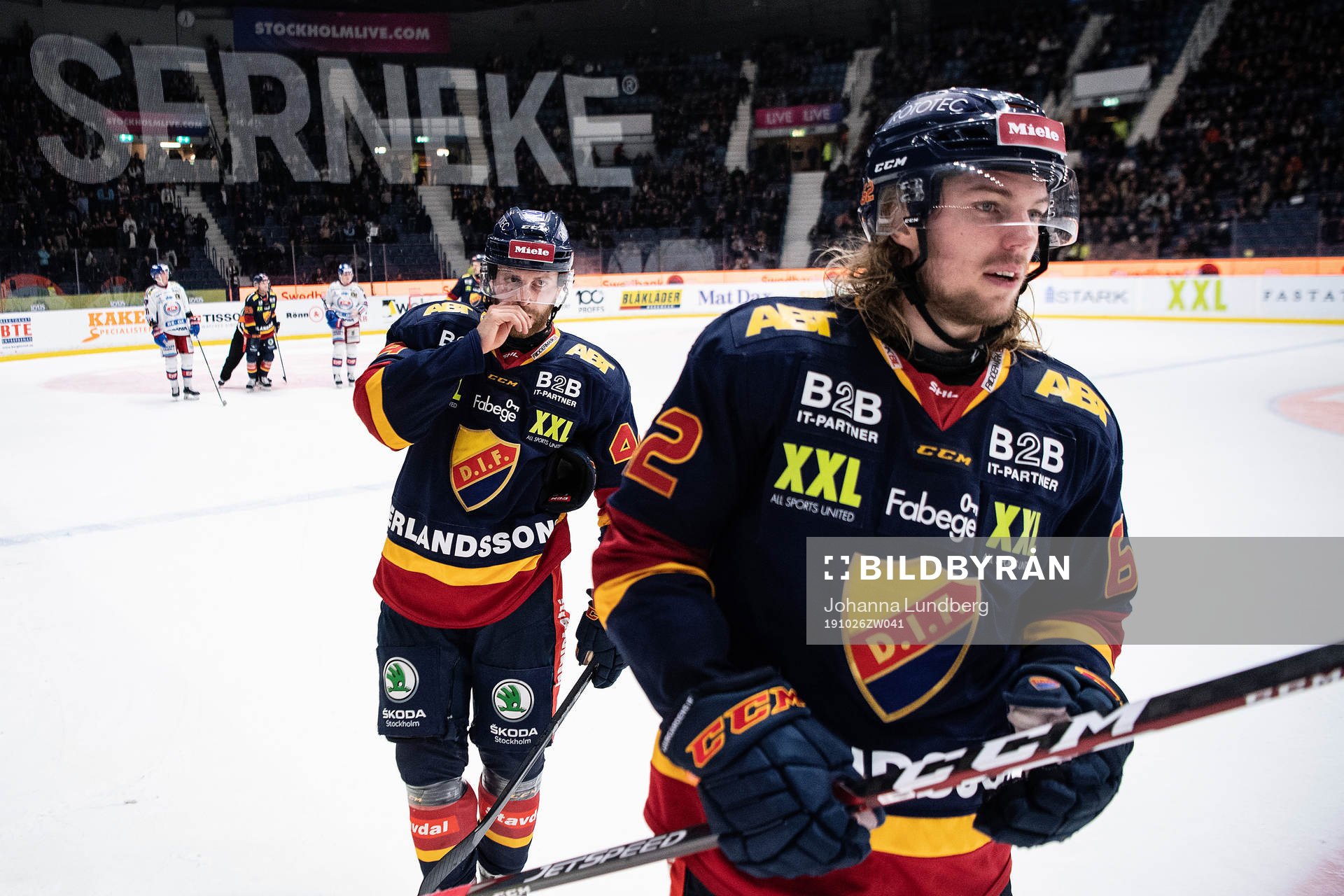 Djurgårdens Mattias Guter och Manuel Ågren