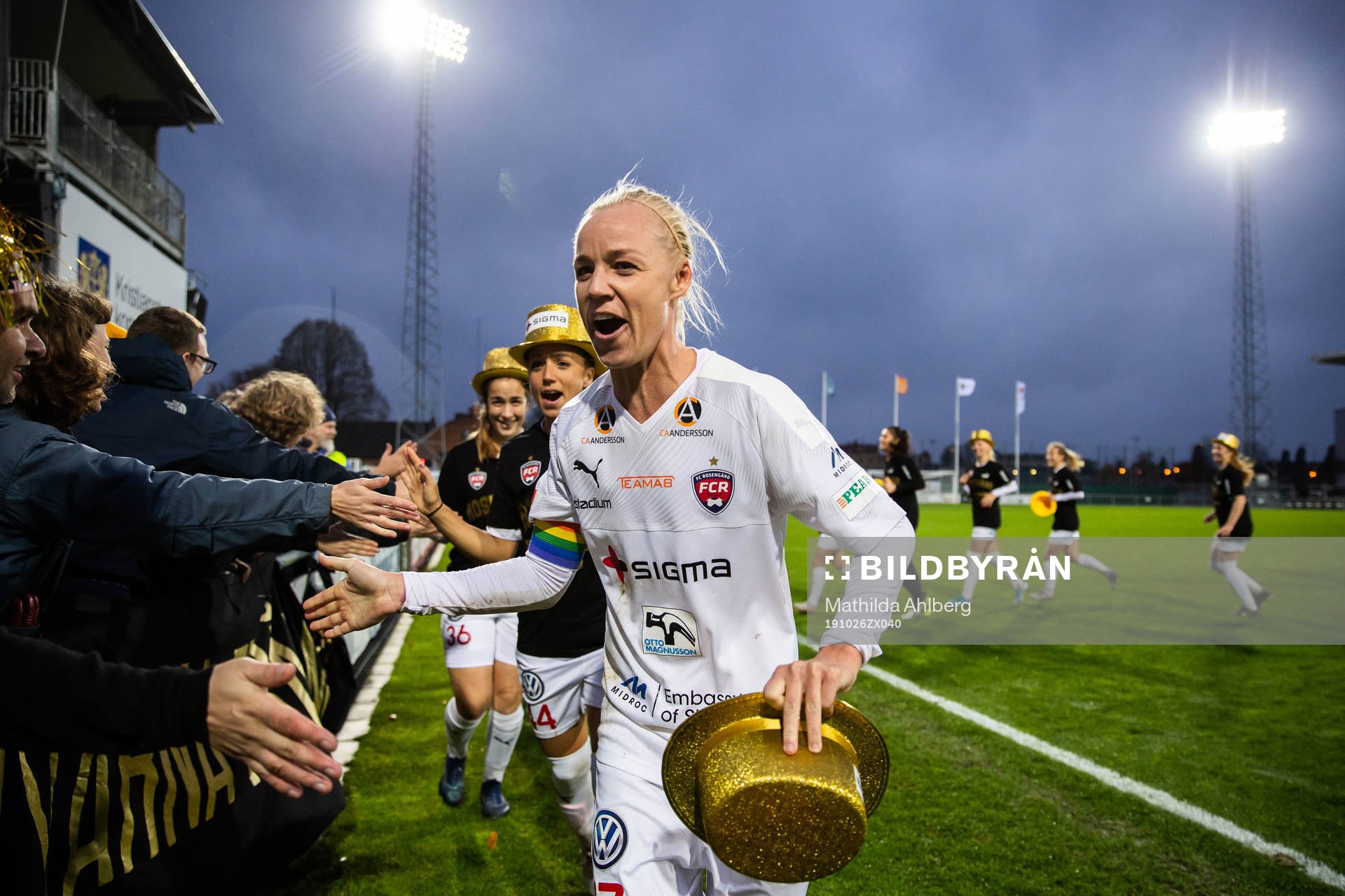 Rosengårds Caroline Seger jublar
