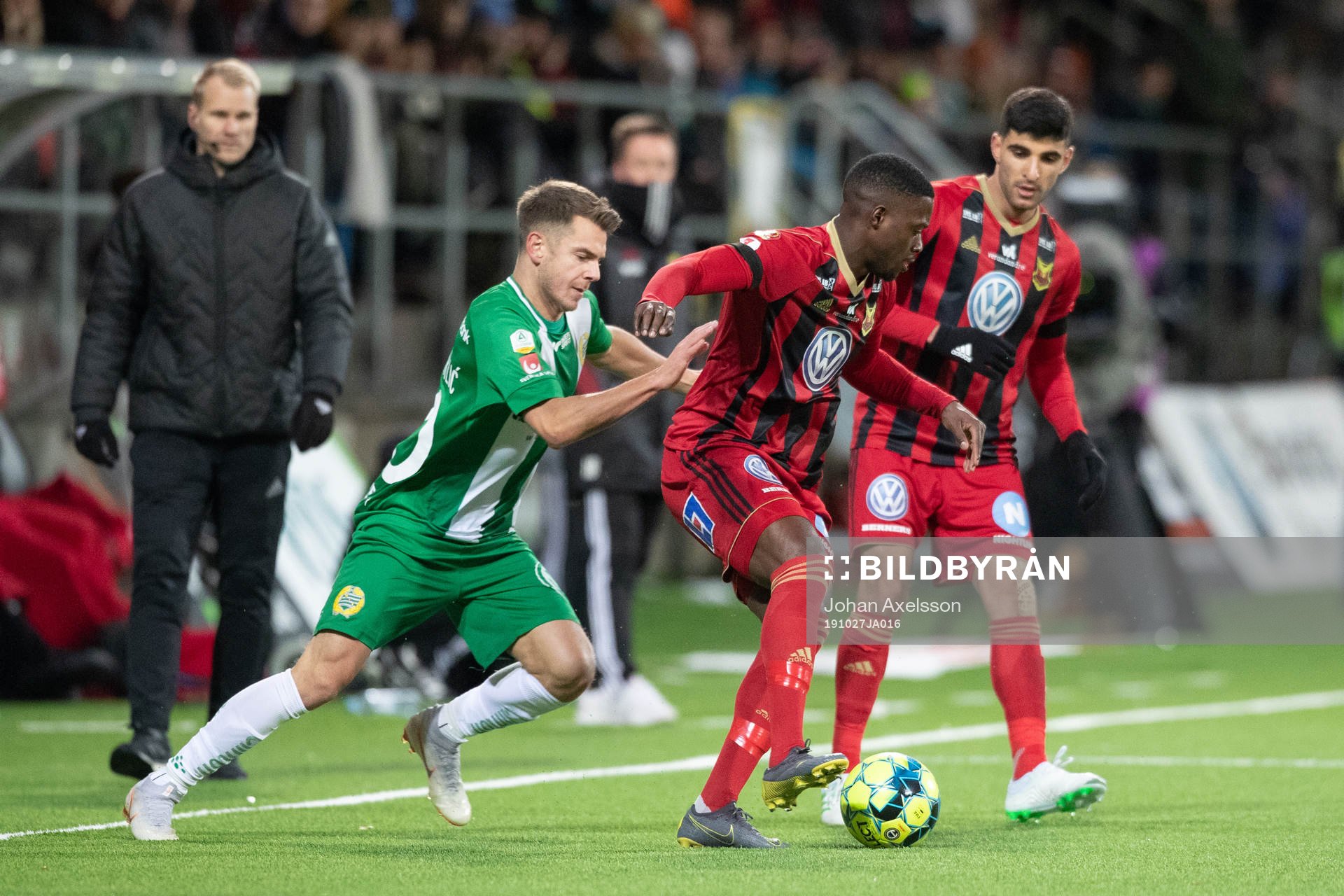 Östersunds Isak Ssewankambo och Hammarbys Alexander