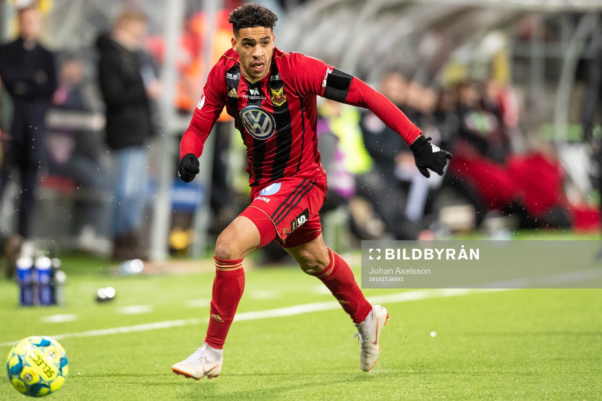 Östersunds Marco Weymans nunder fotbollsmatchen i