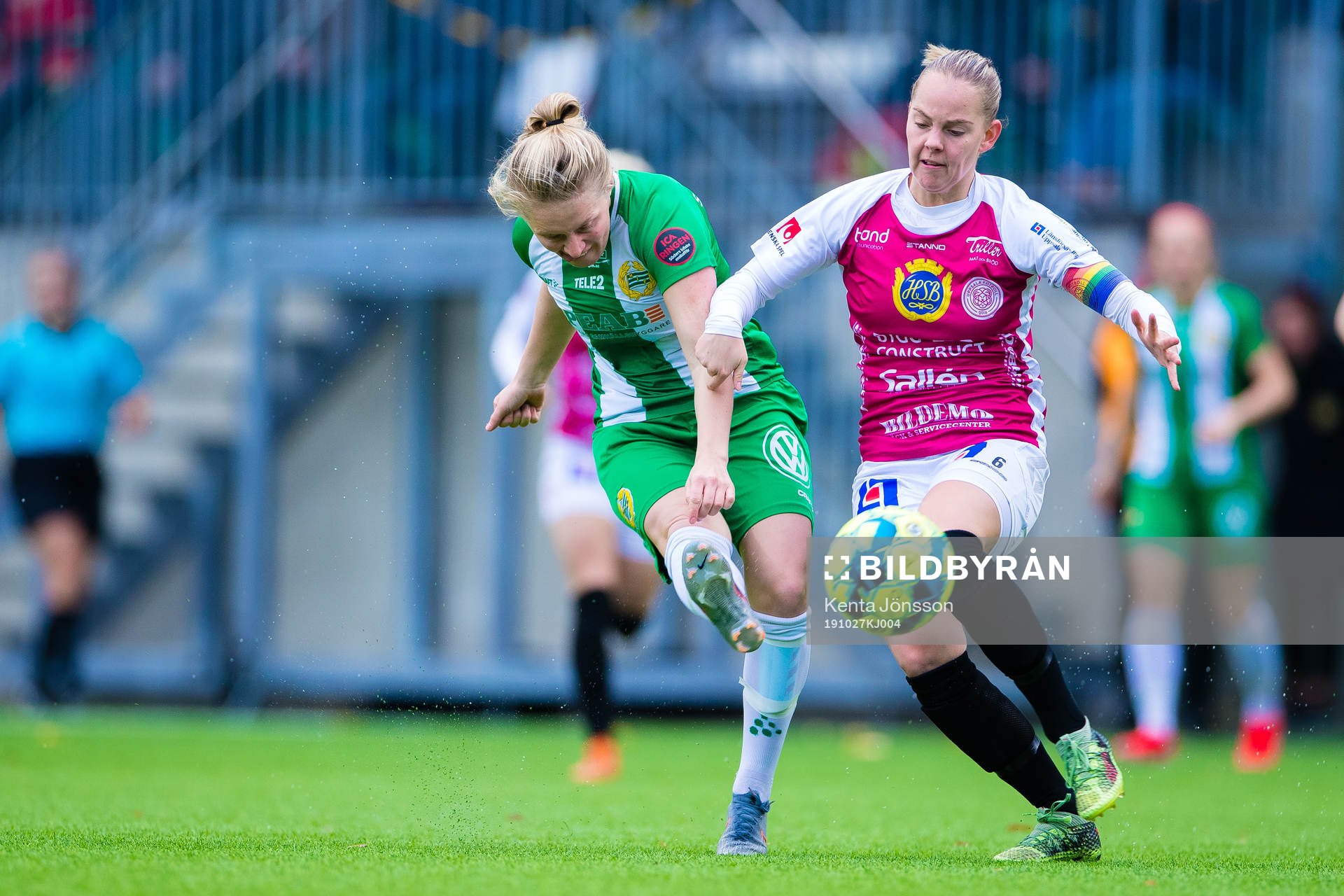 Hammarbys Emilia Larsson och Uppsalas Agnes Nyberg
