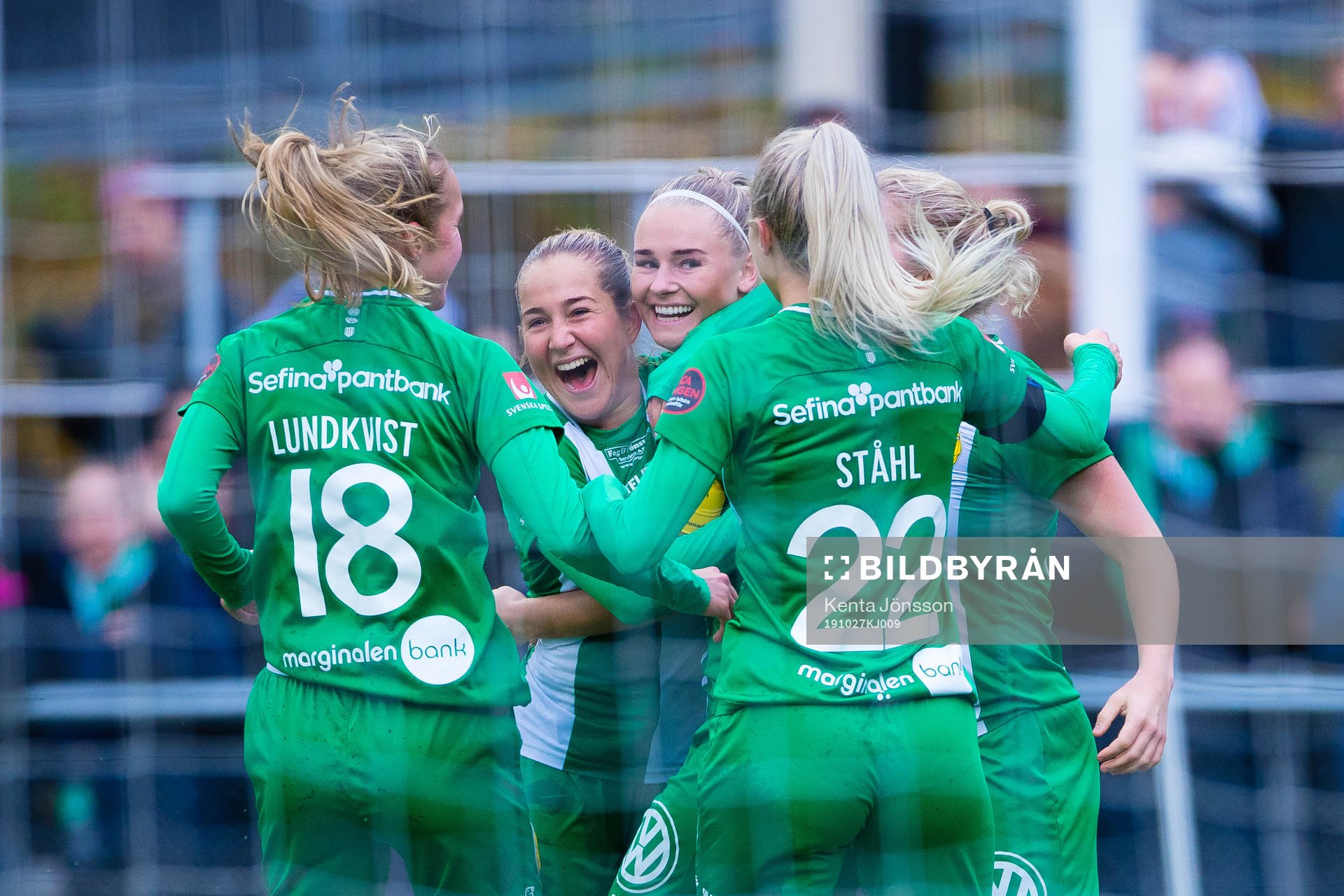 Hammarbys Emma Jansson jublar